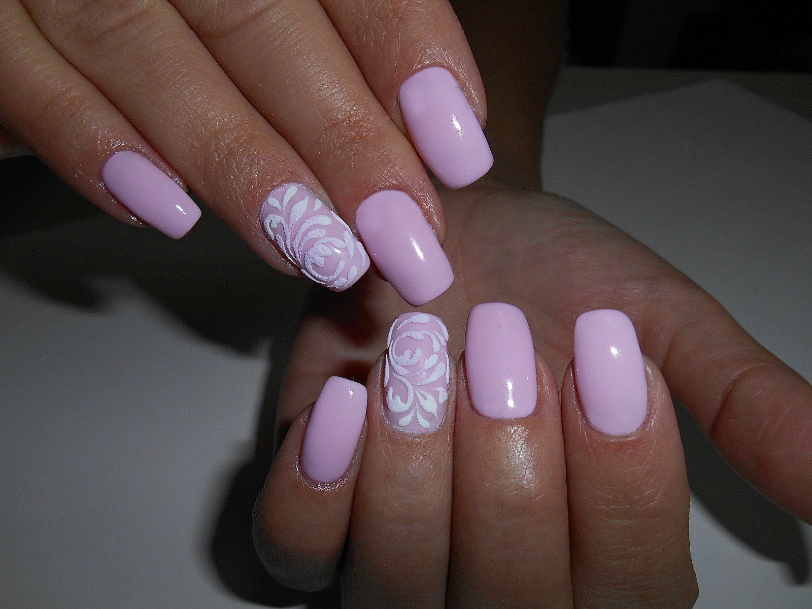 дизайн ногтей нежно розового цвета фото