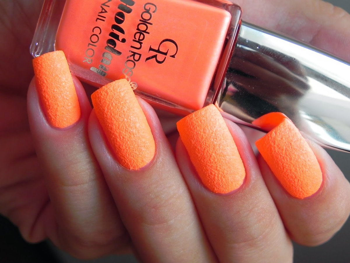 Ярко Оранжевые Ногти