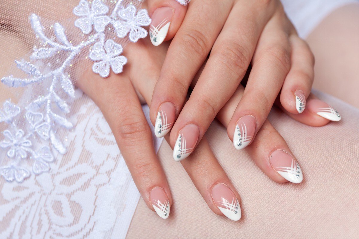 Ногти Дизайн Белые На Свадьбу