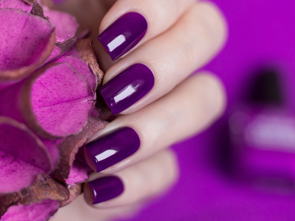 картинки ногтей фиолетовый цвет