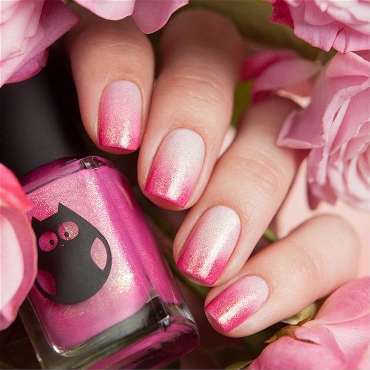 дизайн ногтей нежно розового цвета фото