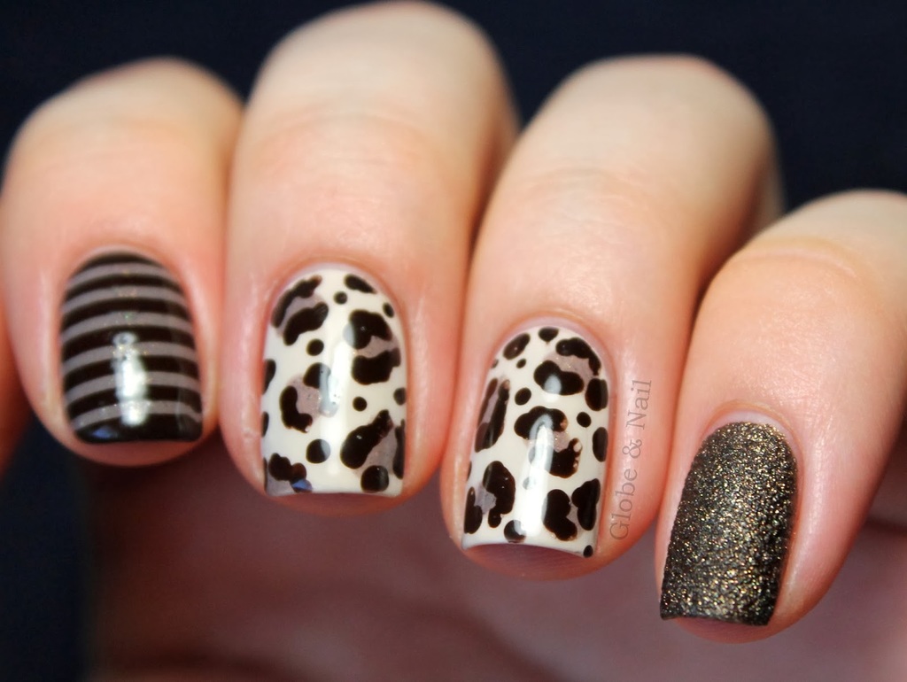 Пятна леопарда на ногтях.