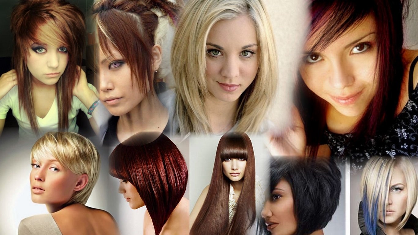 Стрижки на средние волосы женские молодежные
