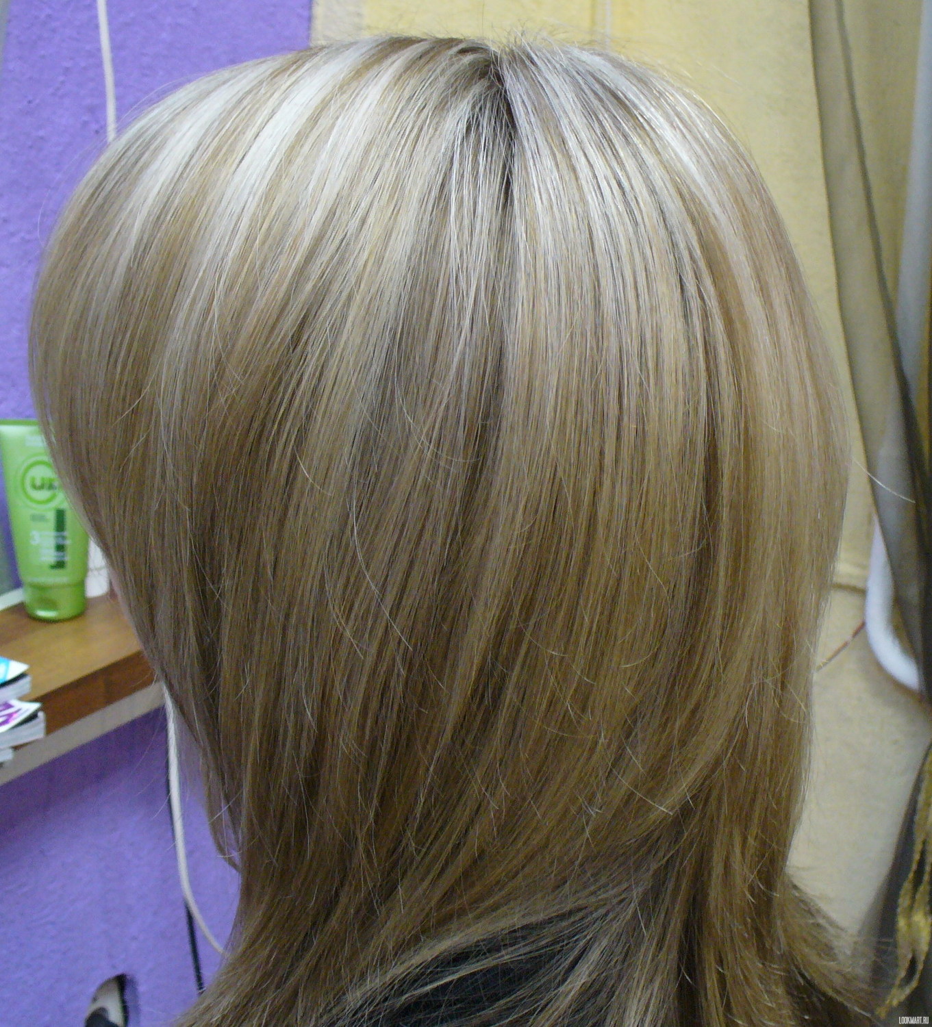 Мелирование на русые волосы средней длины фото до и после