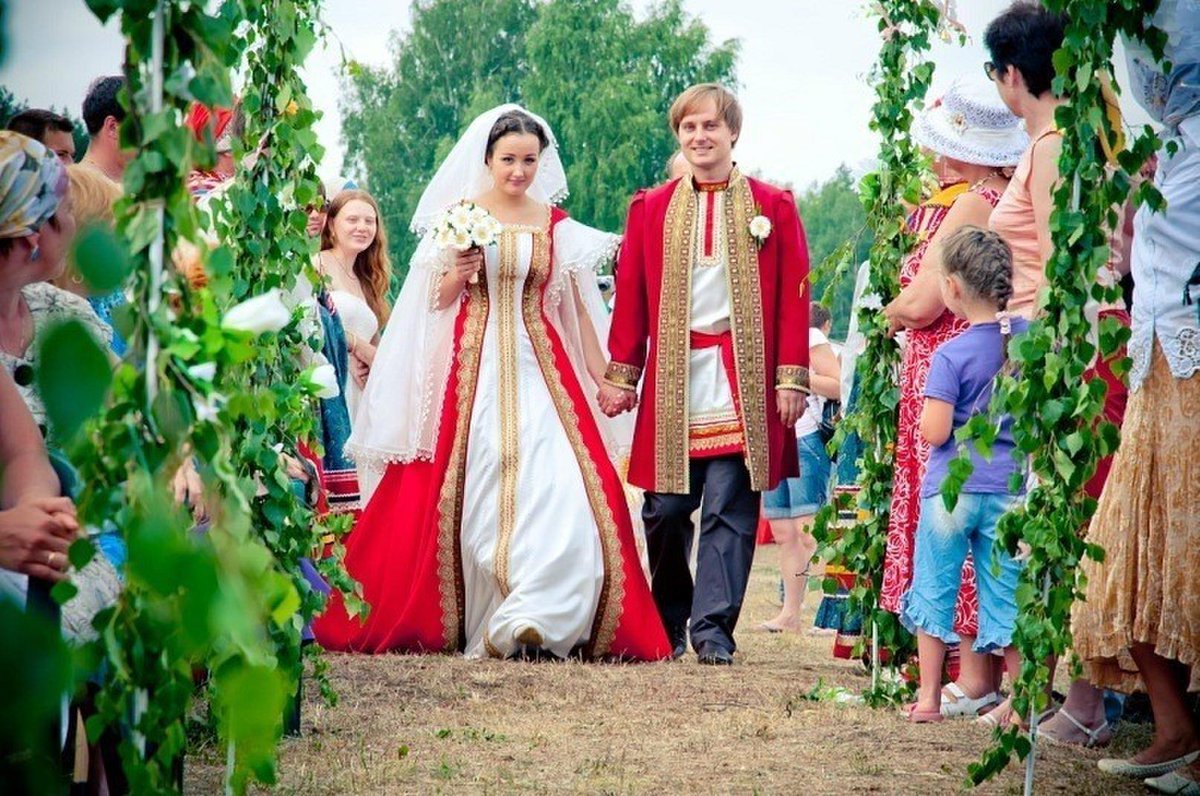 Свадьба в стиле русской народной