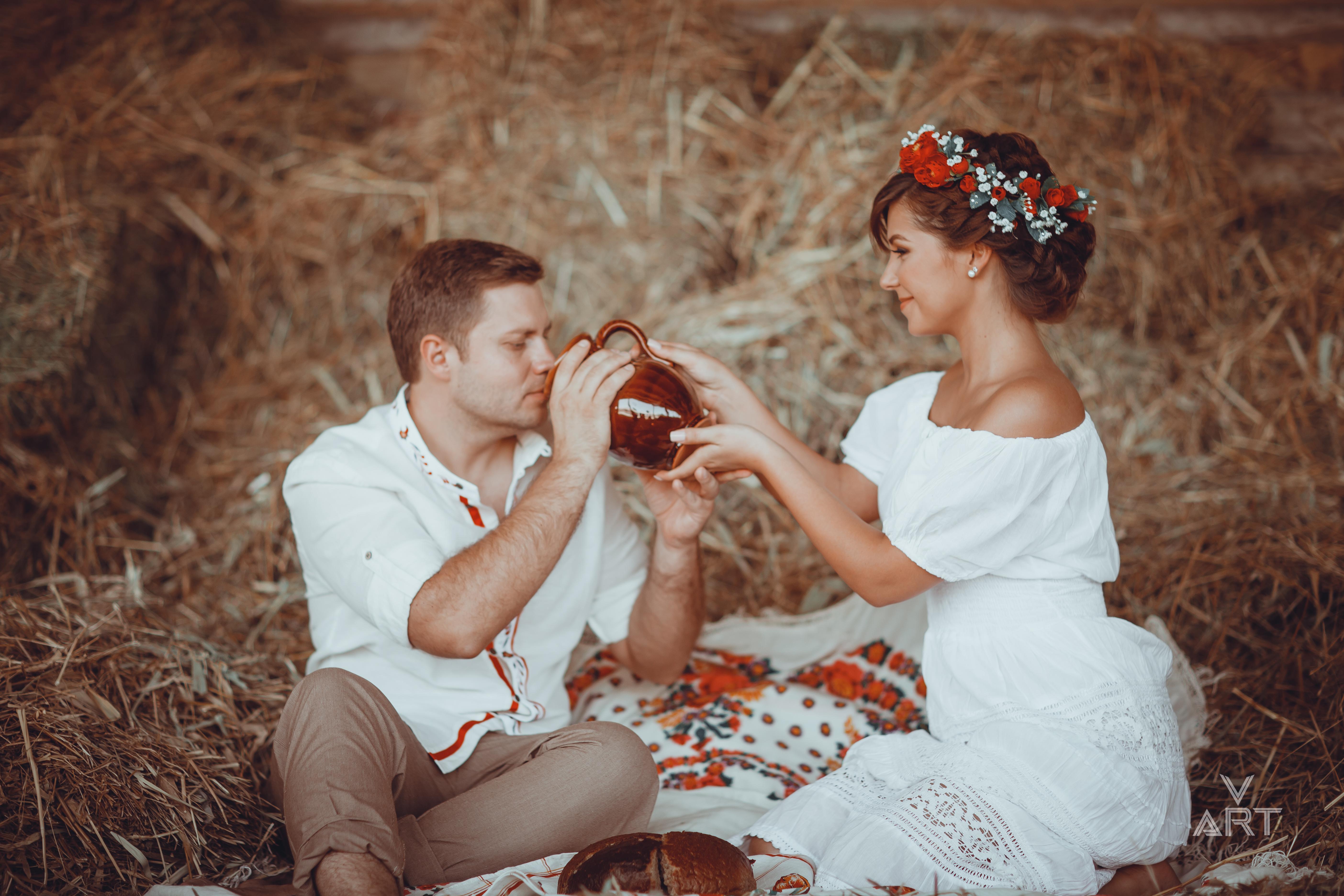 Свадьба в русском народном стиле летом