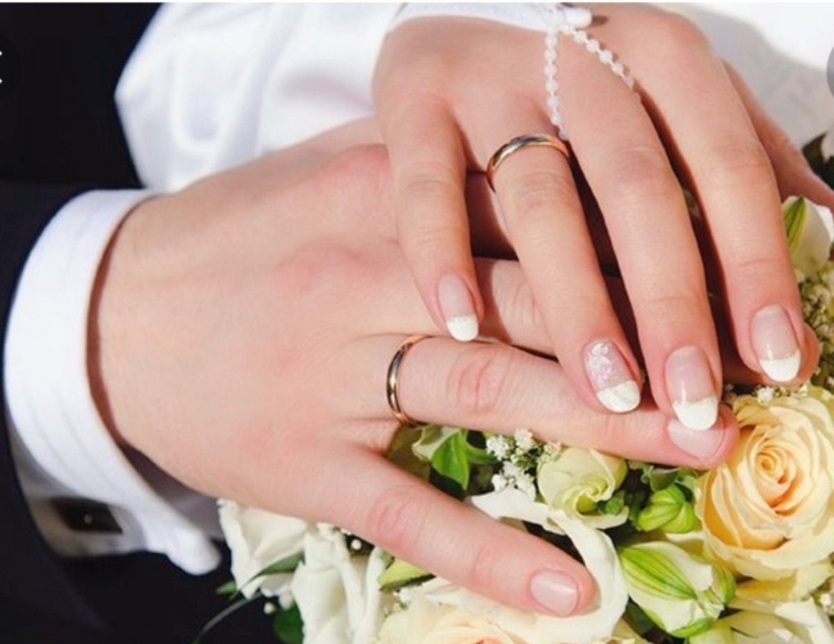 Свадьба руки кольца