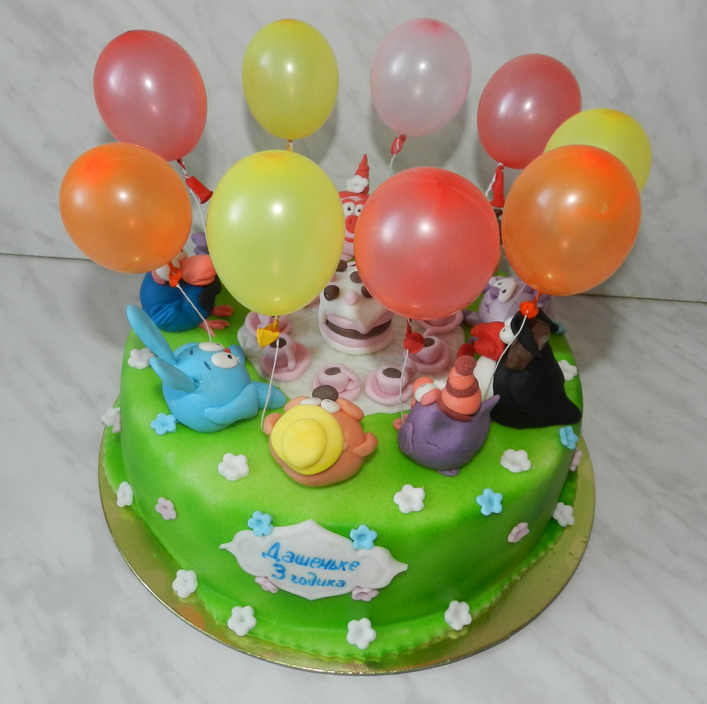 Детский торт с шариками