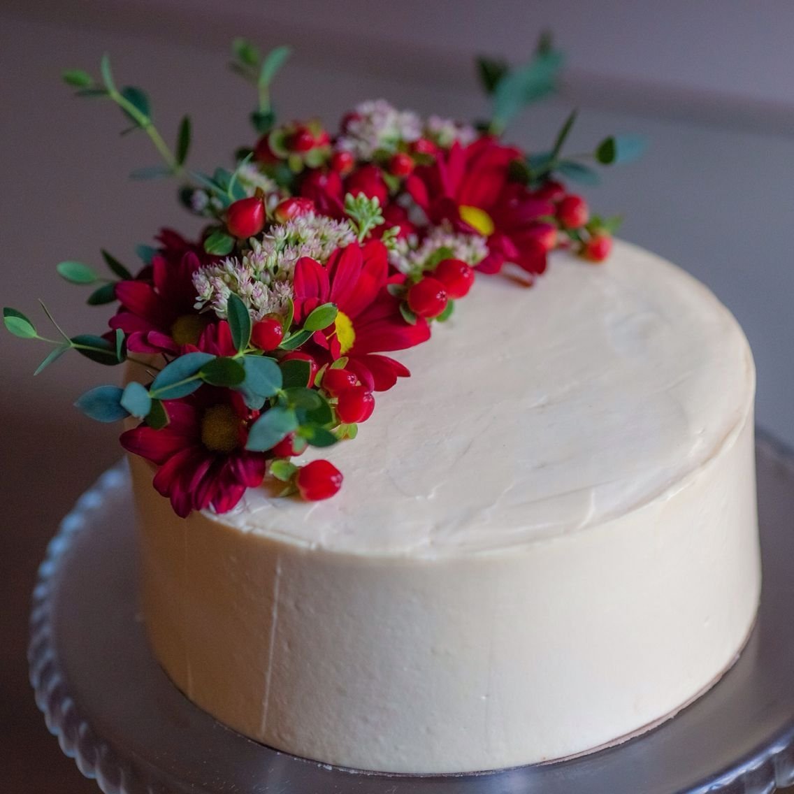Торт с цветочками