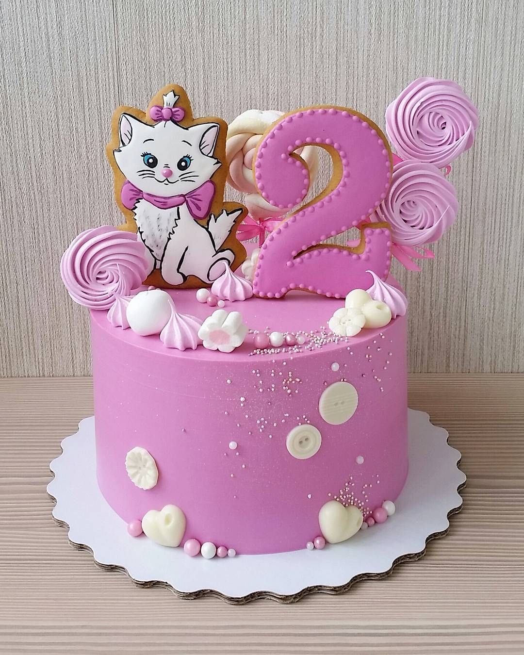 тортик на день рождения девочке 2 года