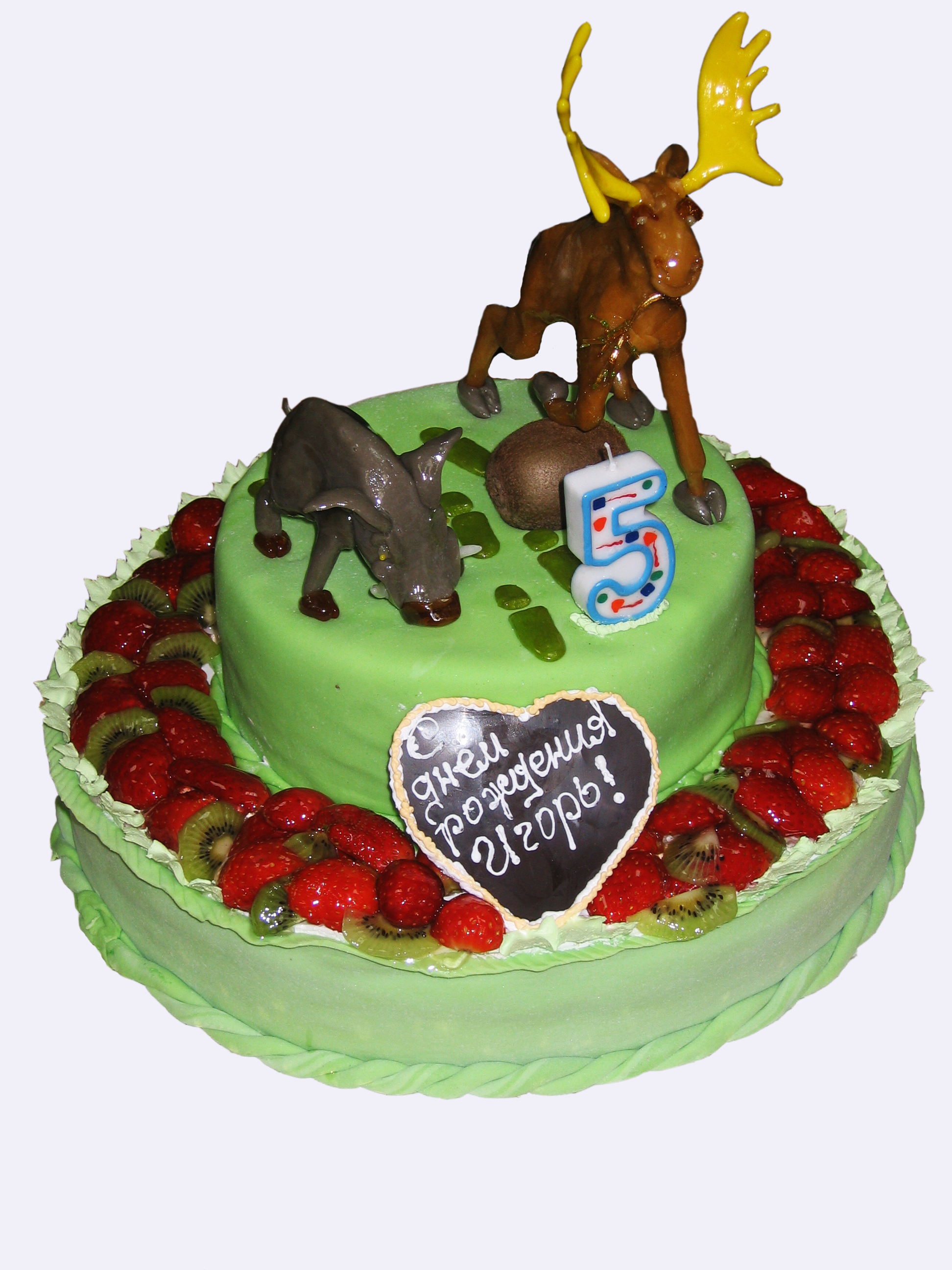 Торт для охотника на день рождения