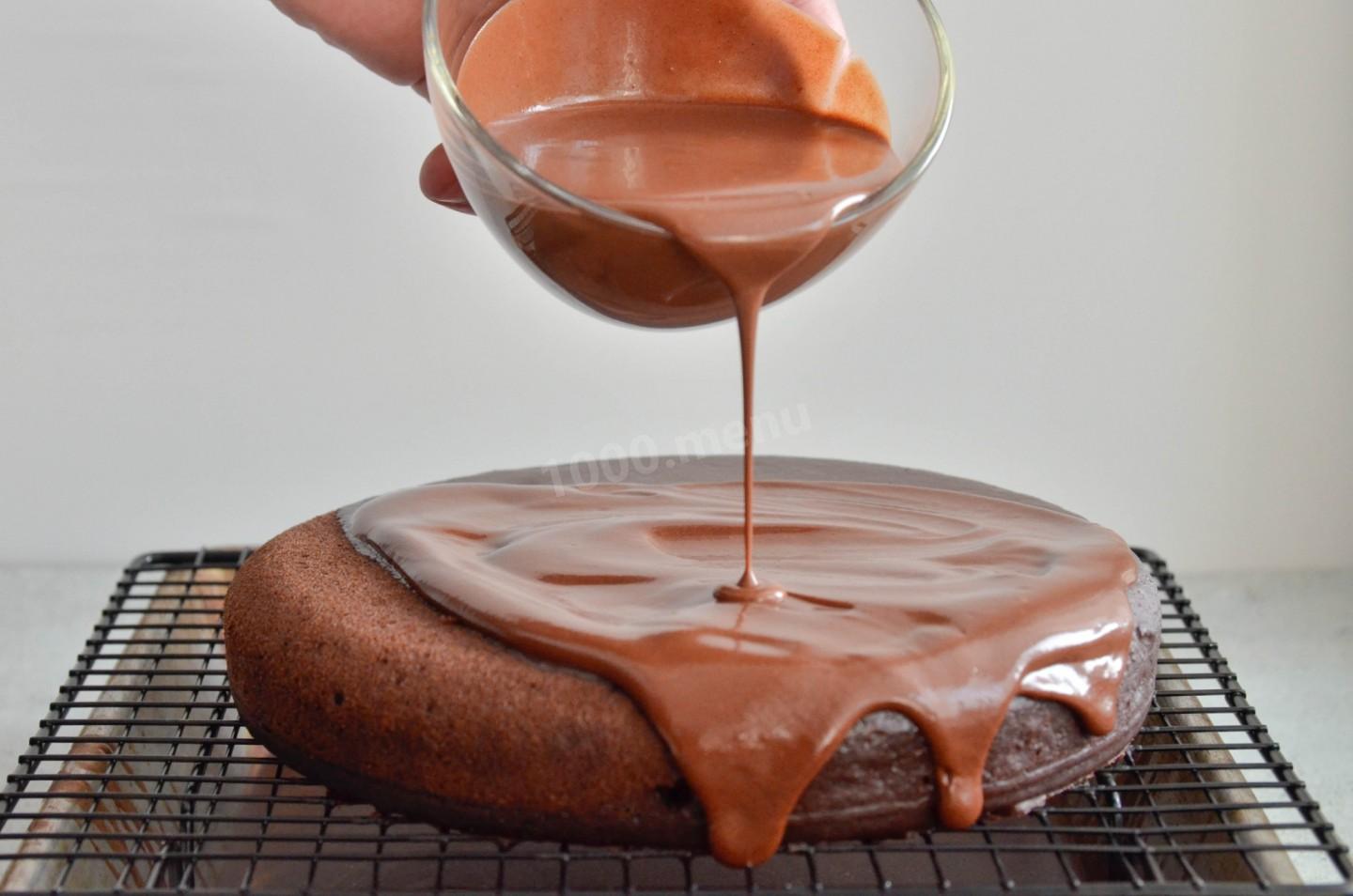 Шоколадная глазурь из какао и молока и масла рецепт для торта с фото пошагово