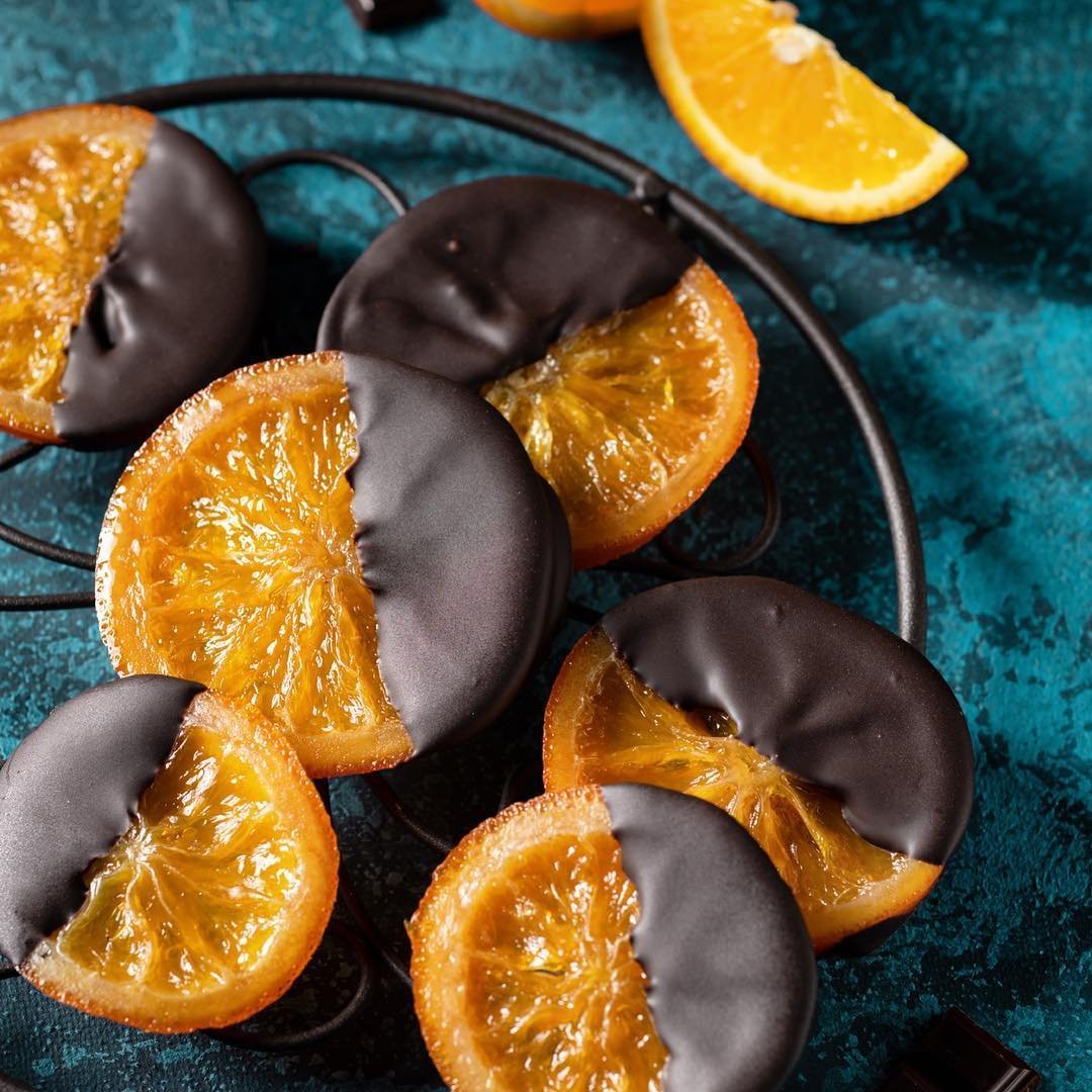 Карамелизированный апельсин в шоколаде