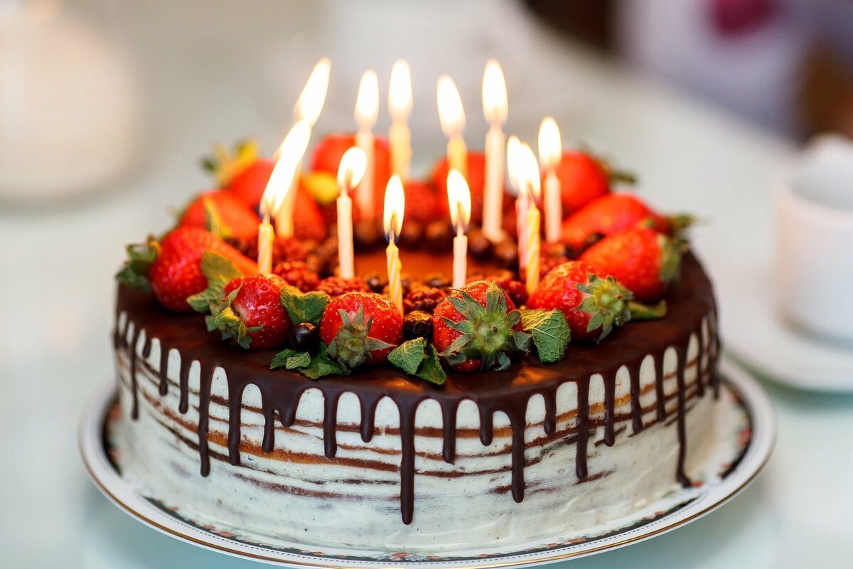 красивые фото тортов с днем рождения