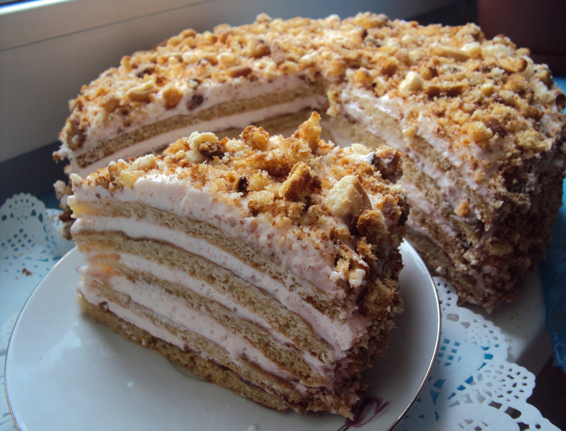 Торт бисквитный рецепт с фото пошагово с фото