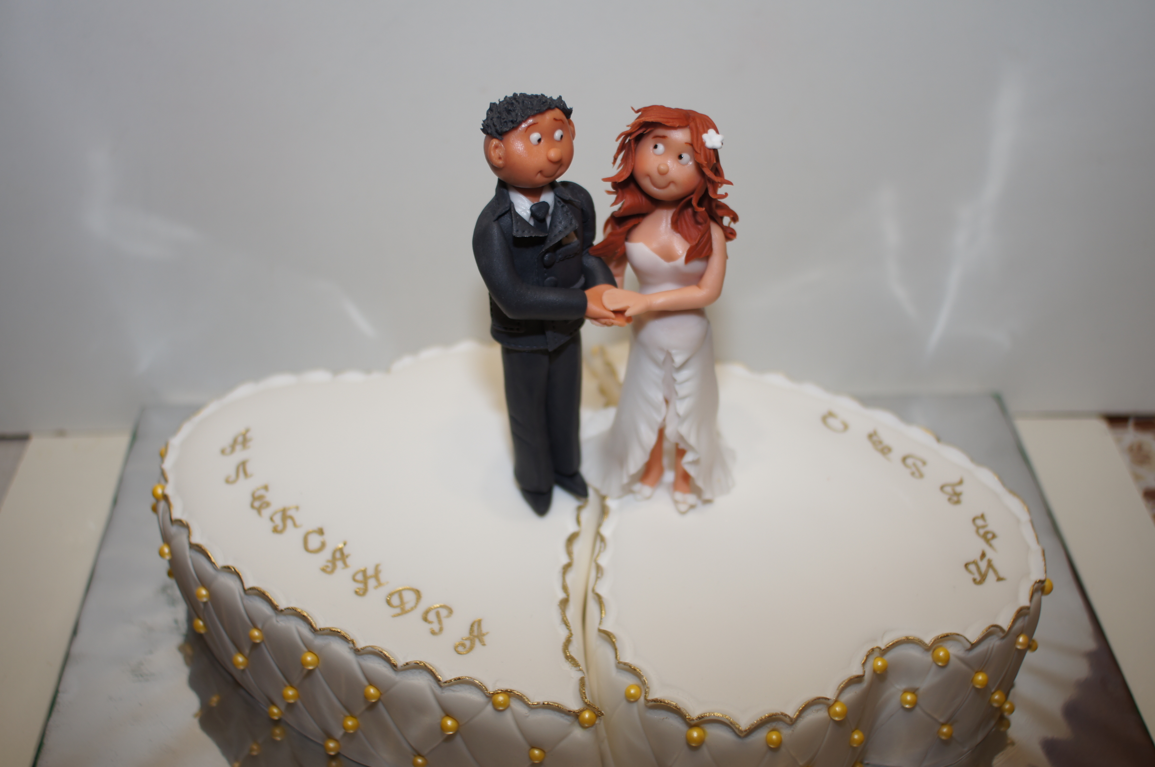 Торт на свадьбу одноярусный прикольный