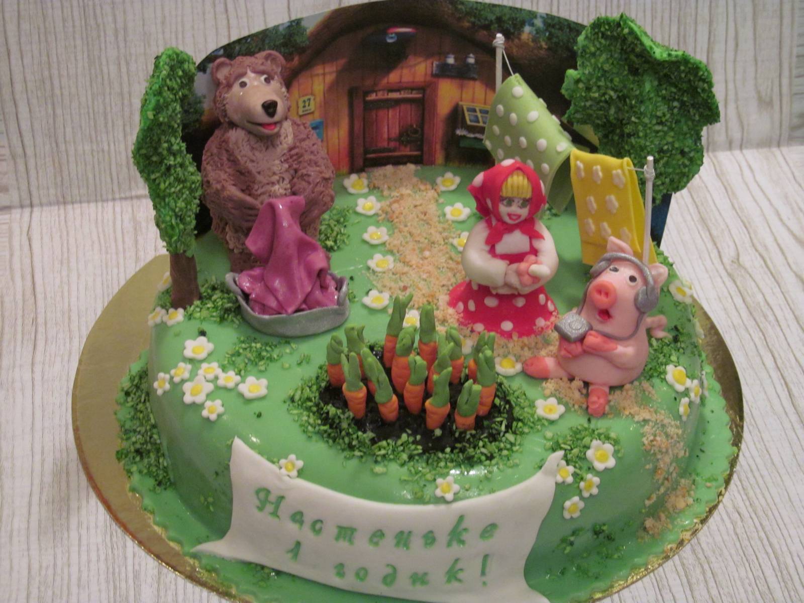 Торт на 2 года девочке маша и медведь фото