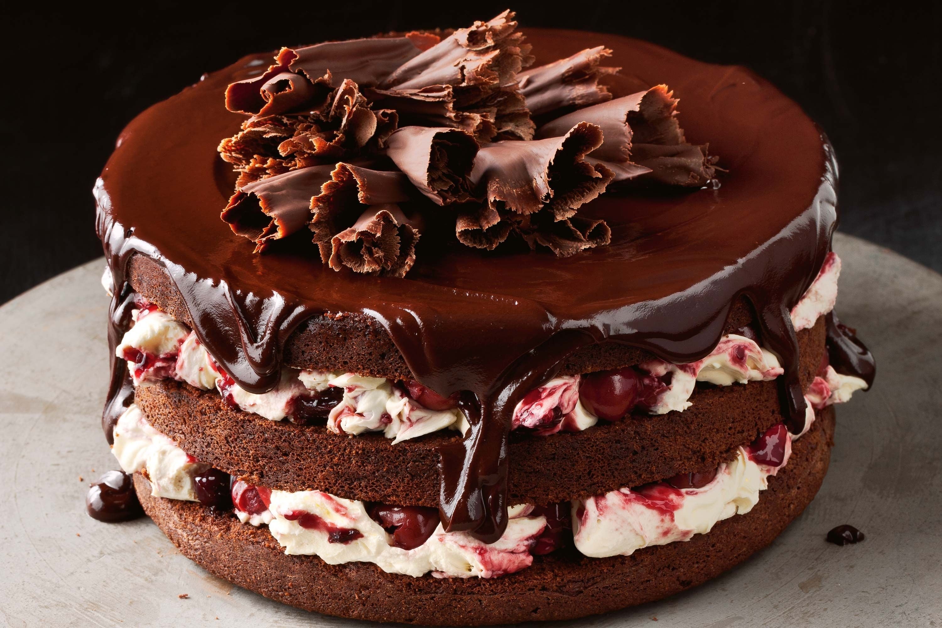 Торт Шоколадно Вишневый