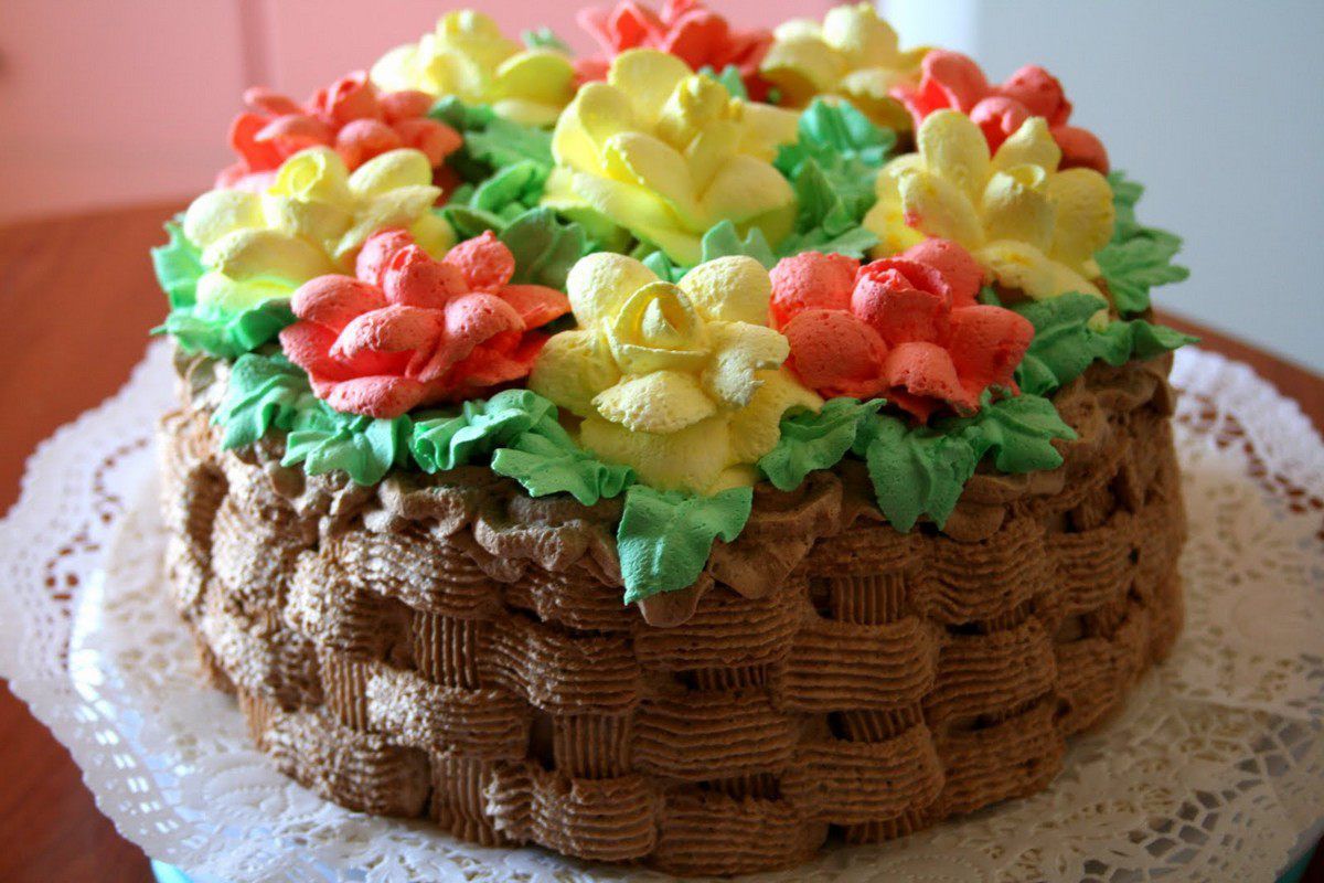 Как украсить торт в домашних условиях на день рождения фото