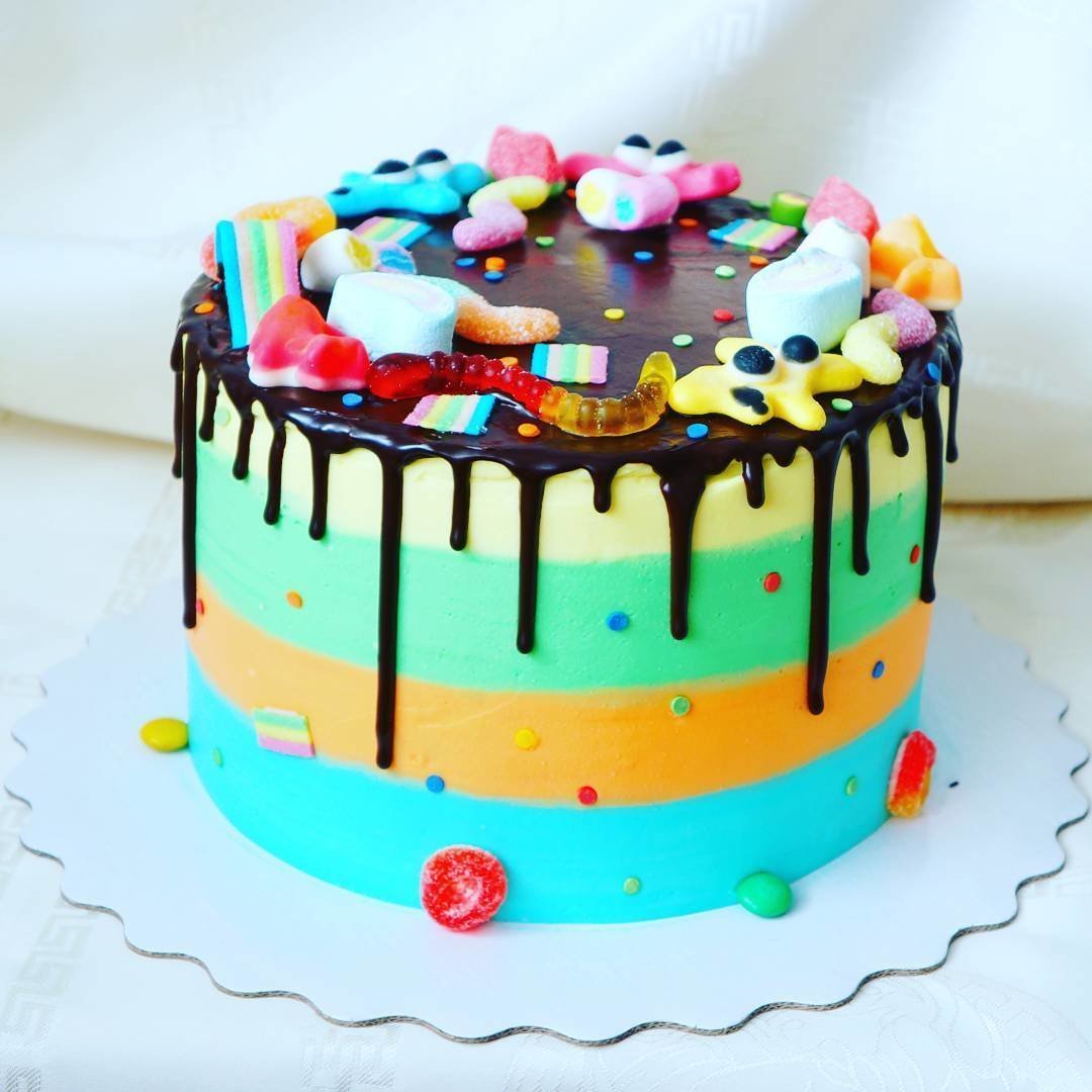 тортики на день рождения для мальчиков 6 лет без мастики