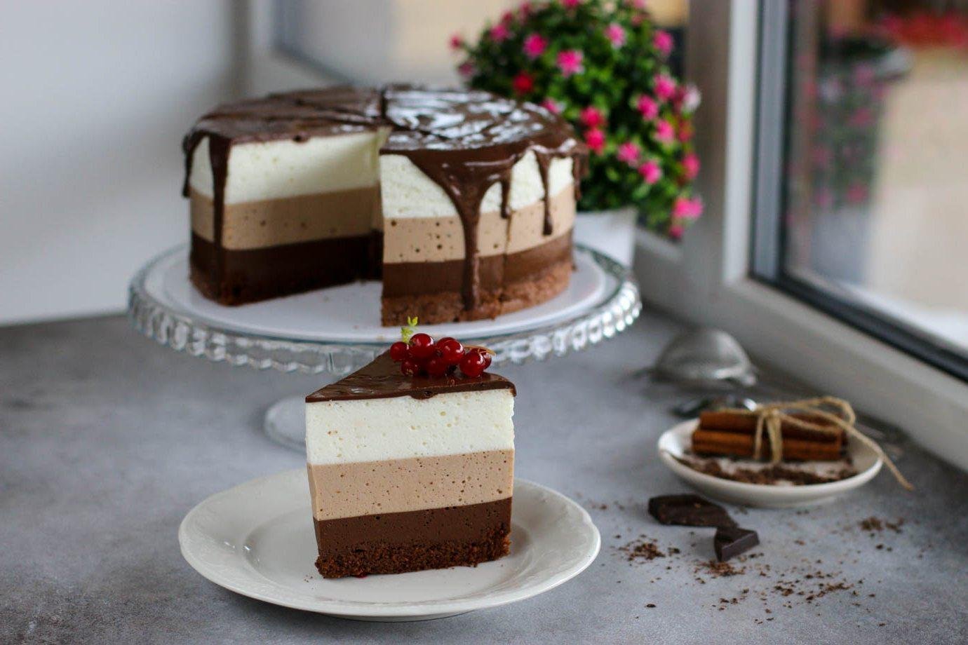 Рецепт торта три шоколада в домашних условиях с фото