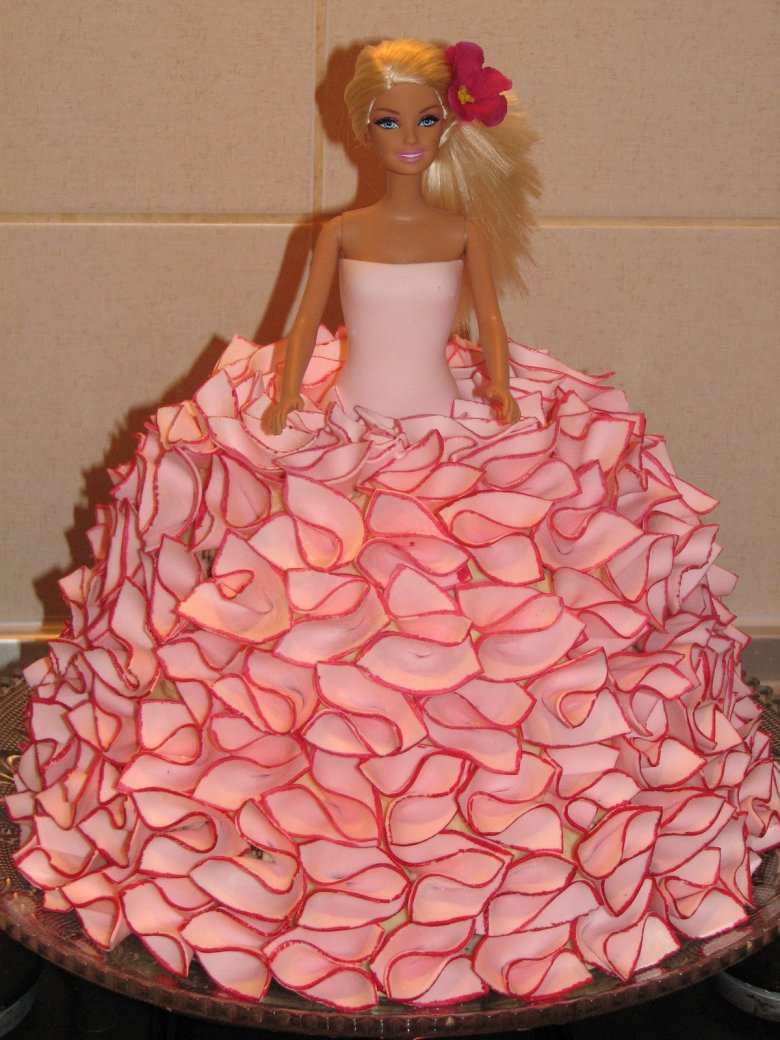 Торт кукла Барби мастер класс