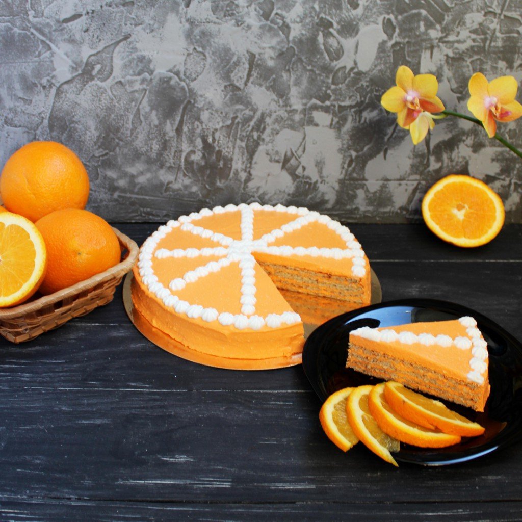 Торт Апельсиновый Рай
