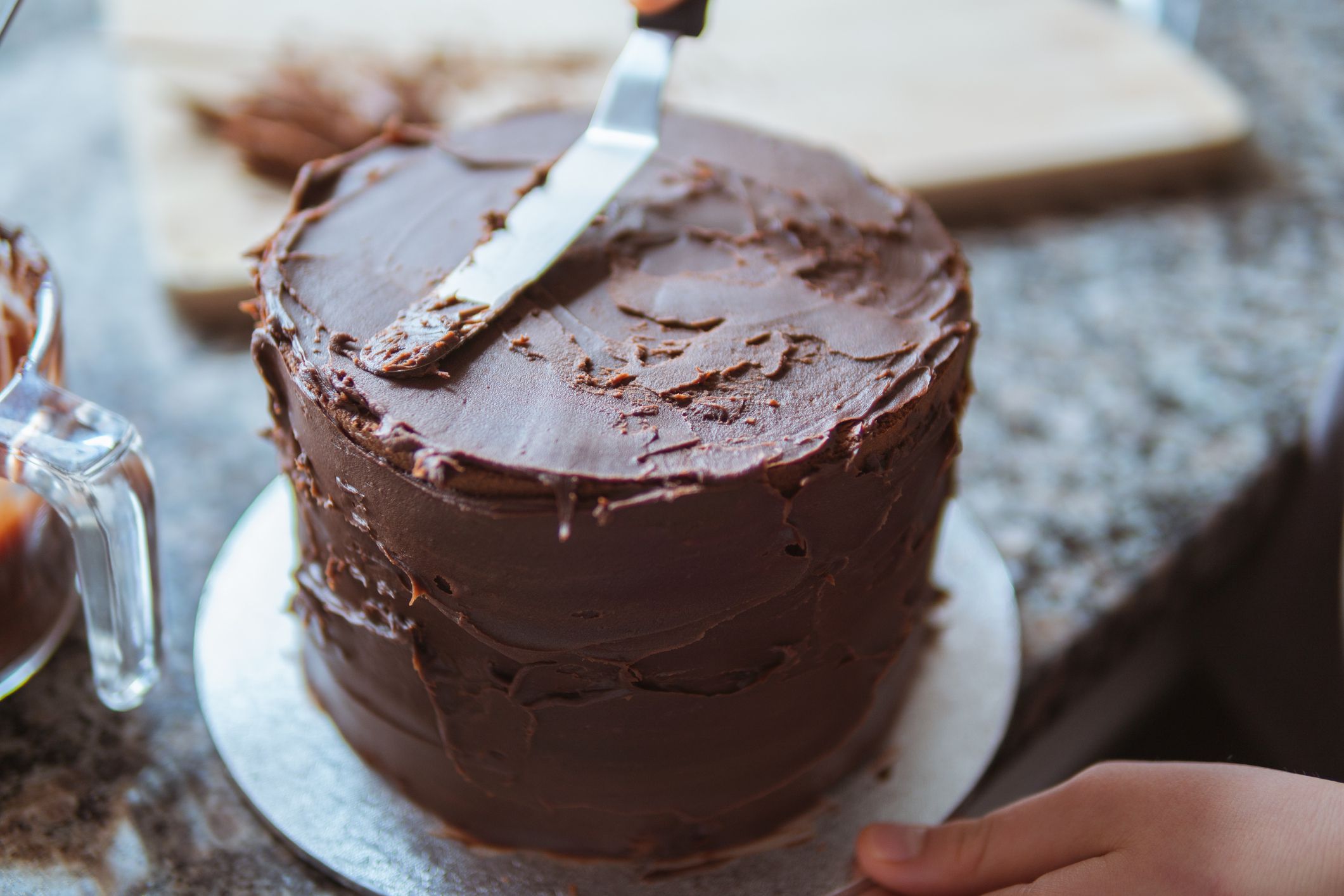 Торт с шоколадным выравниванием