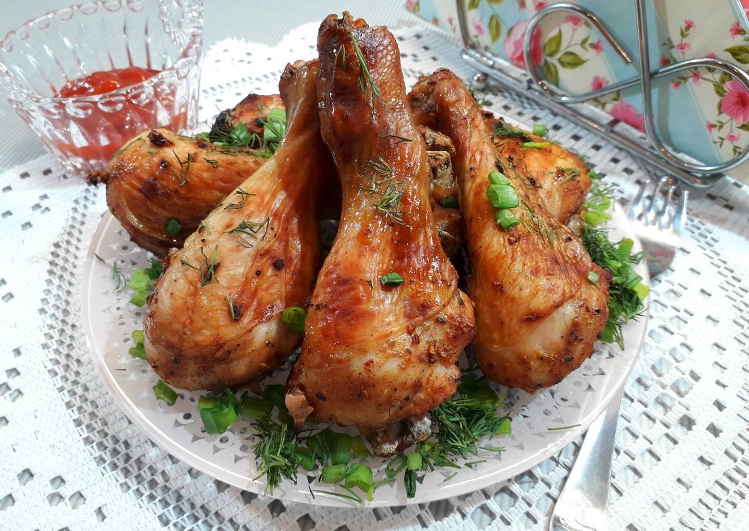 Голени куриные с корочкой в духовке рецепт с фото пошагово в
