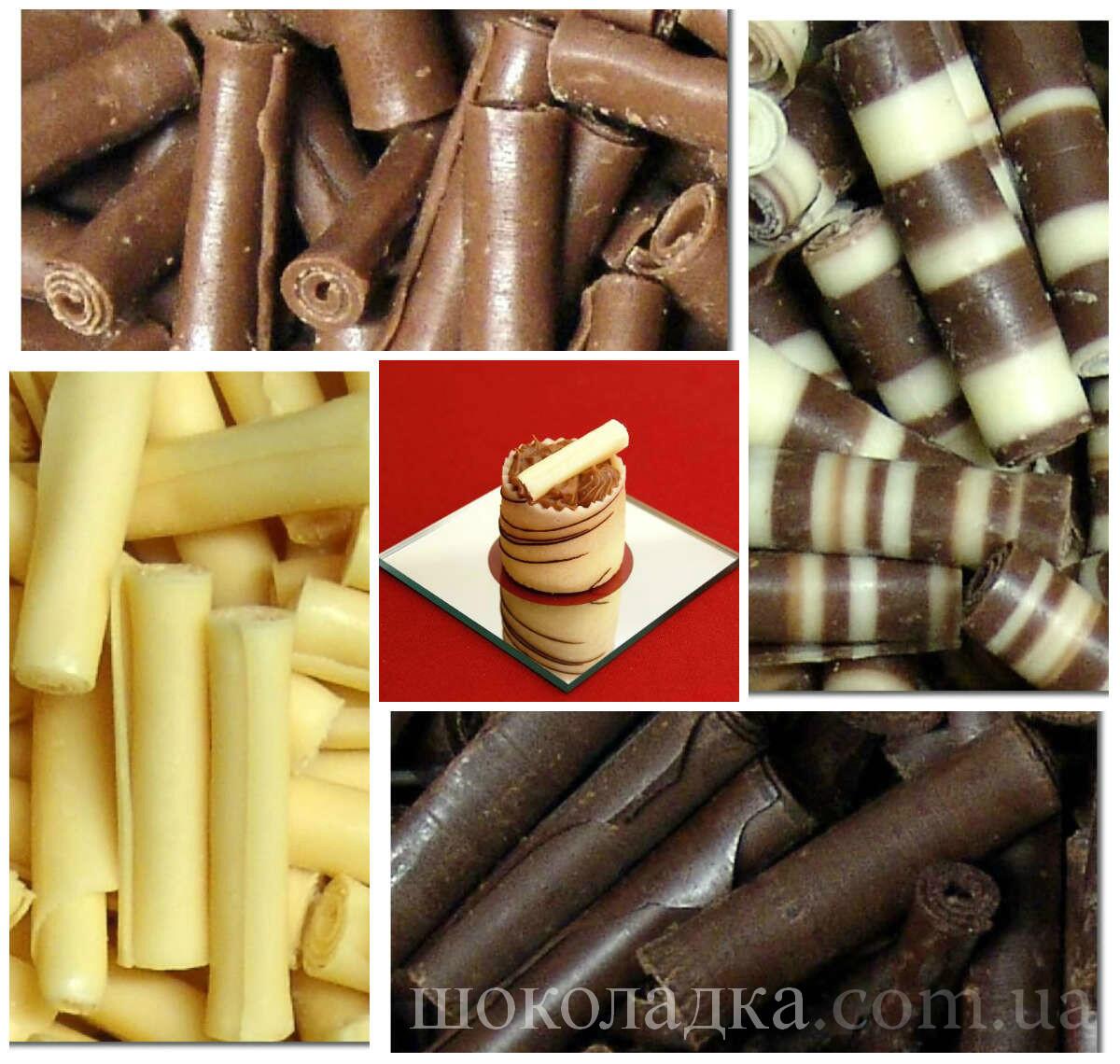 Трубочки из шоколада для украшения