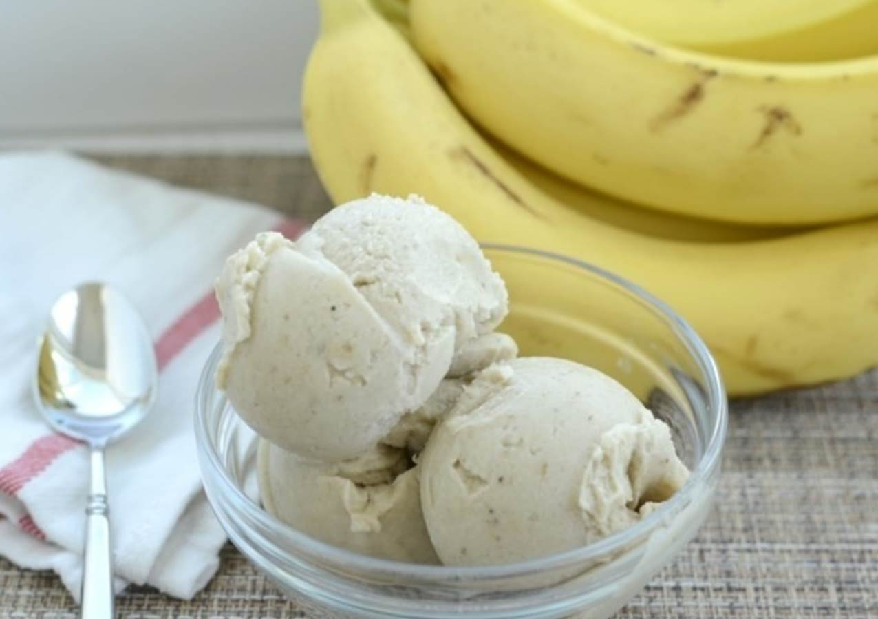 Кефирно-банановое мороженое