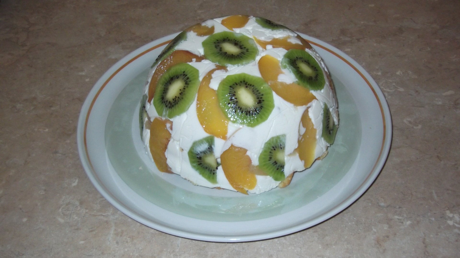 Творожно-ЖЕЛЕЙНЫЙ торт с фруктами без выпечки