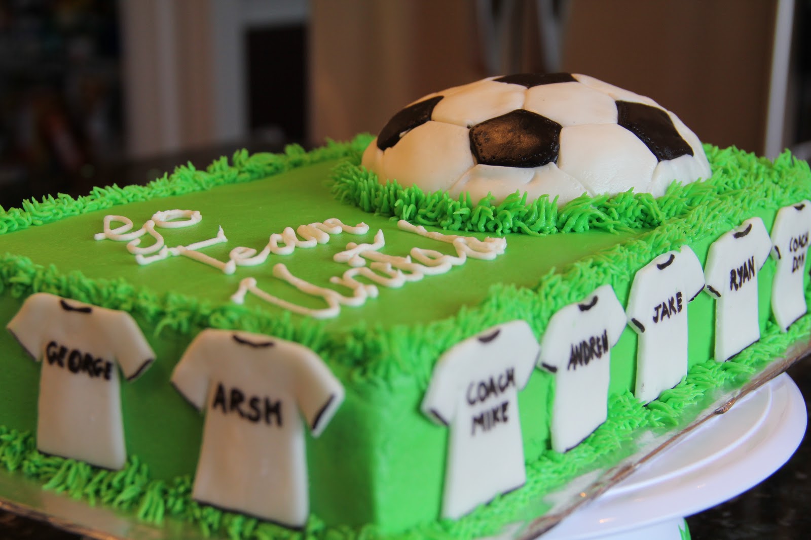 Торт на день рождения мальчику футбольная тематика