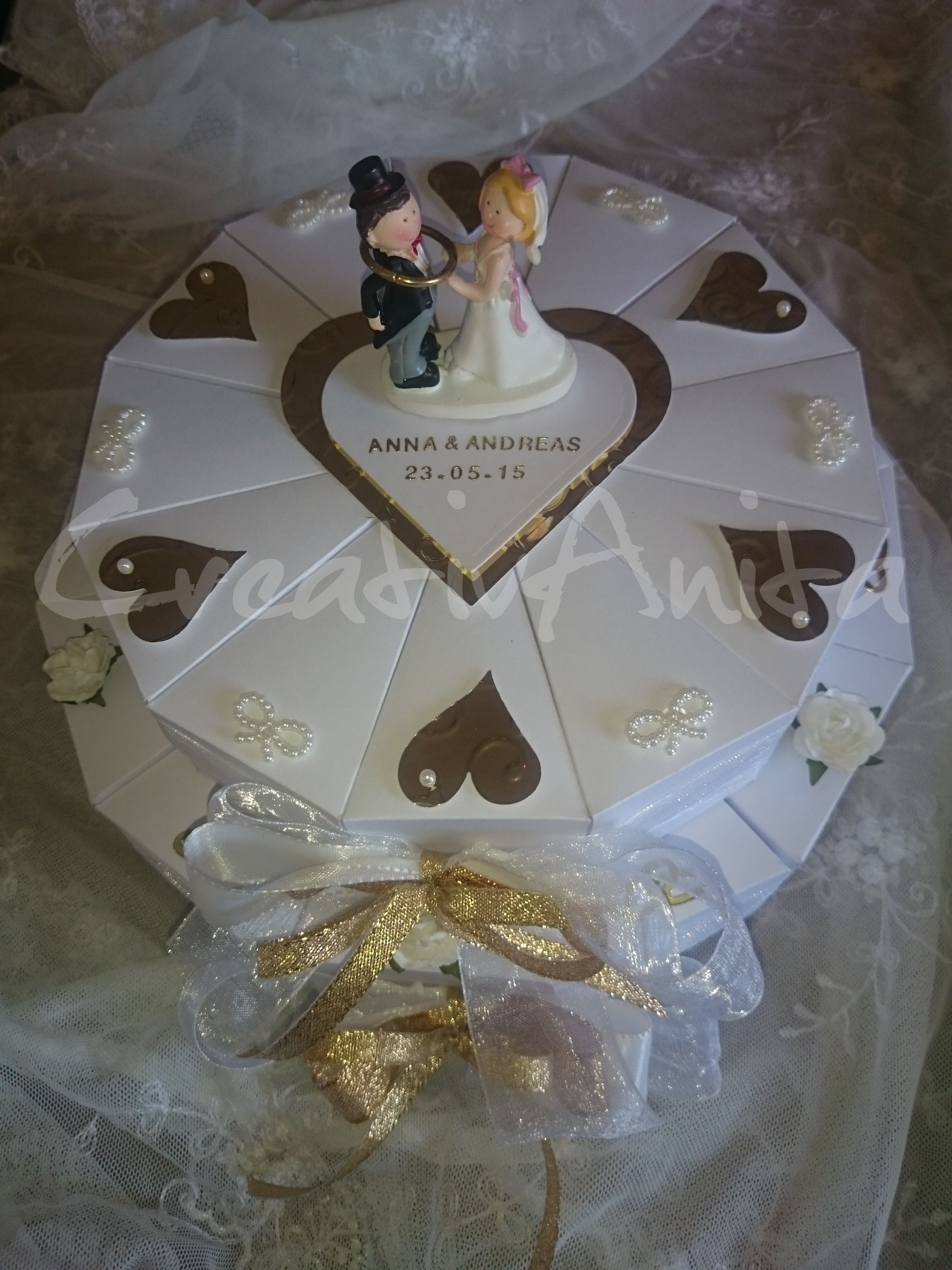 Тортик на бумажную свадьбу