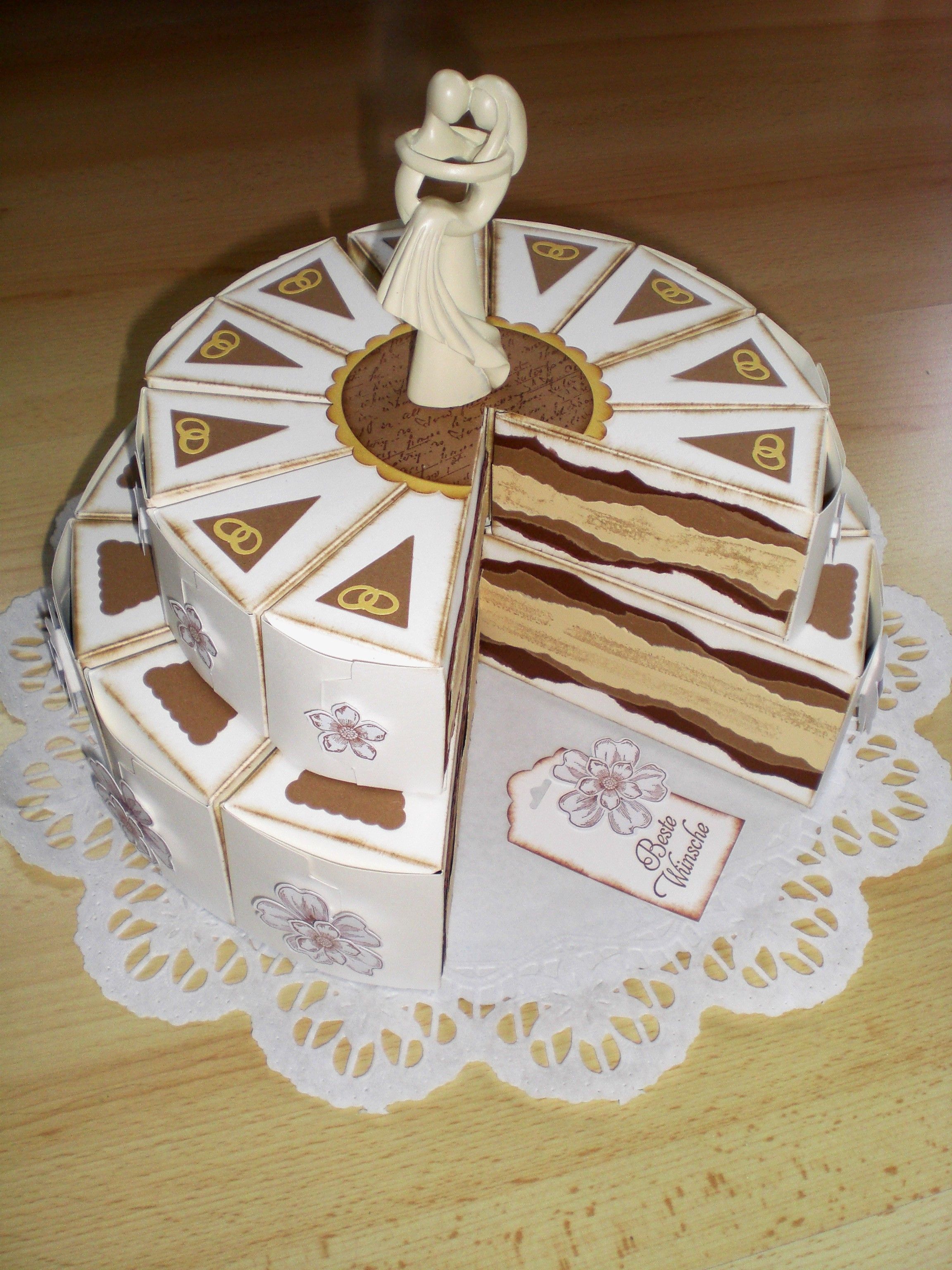 Свадебный бумажный торт