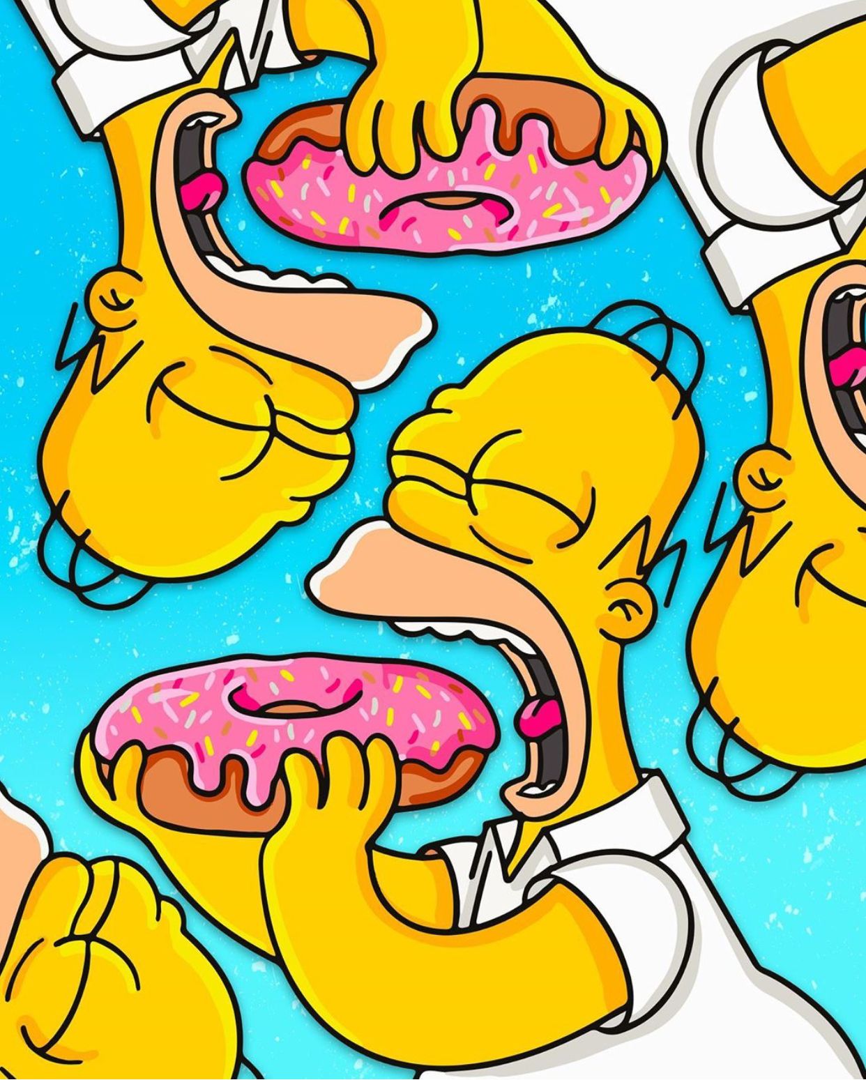 Гомер симпсон ест