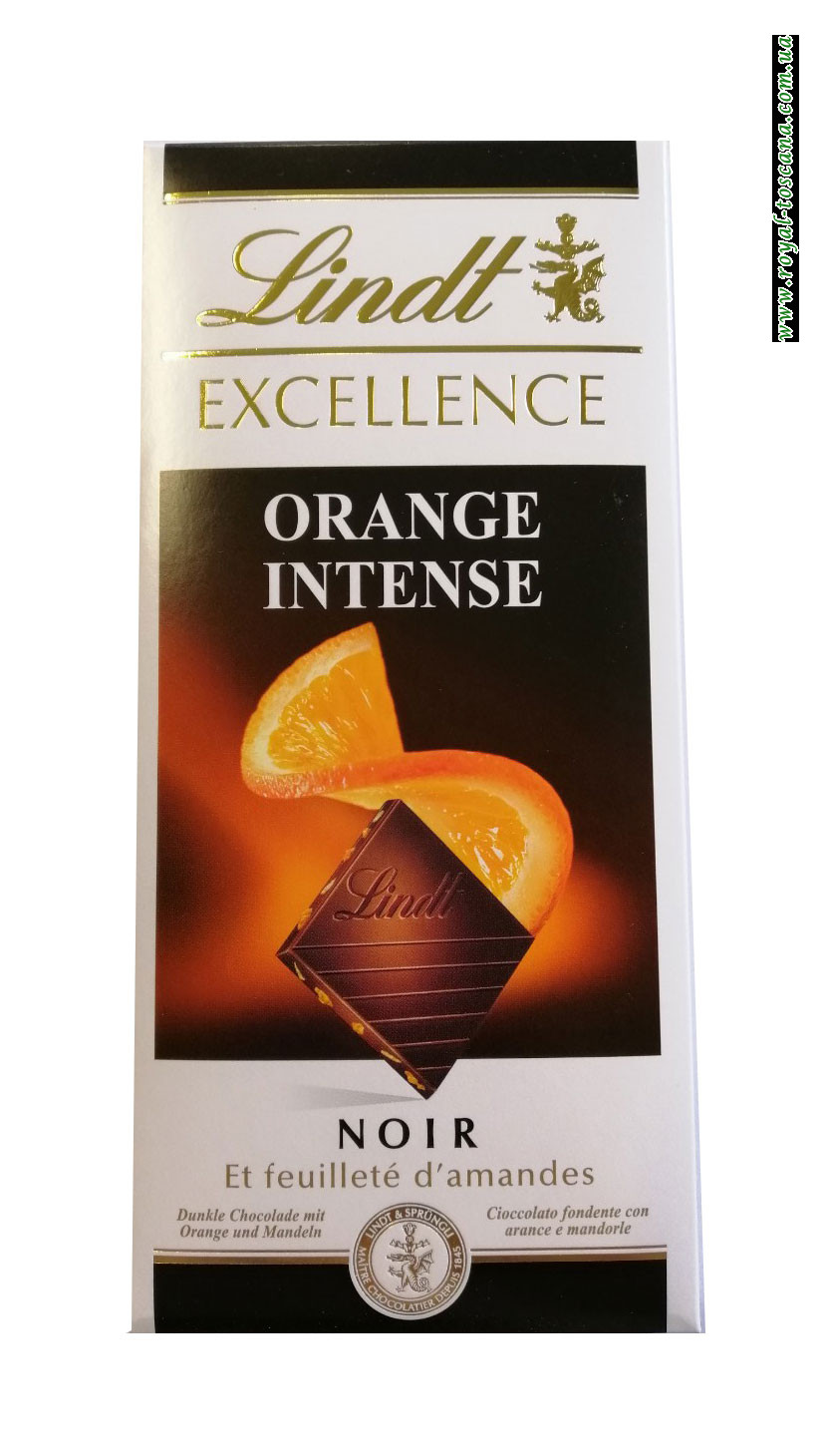 Черный шоколад с апельсином Линдт