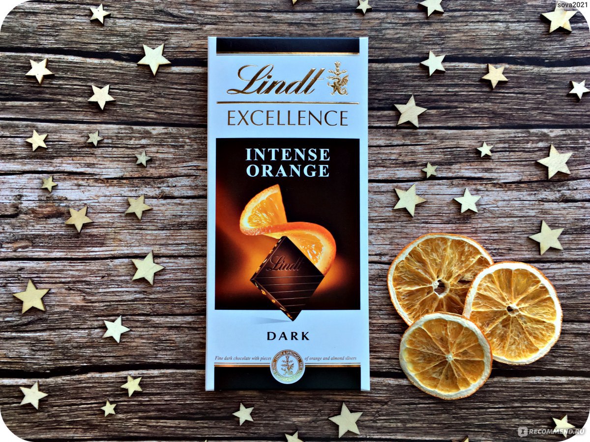 Шоколад Lindt Excellence апельсин темный шоколад