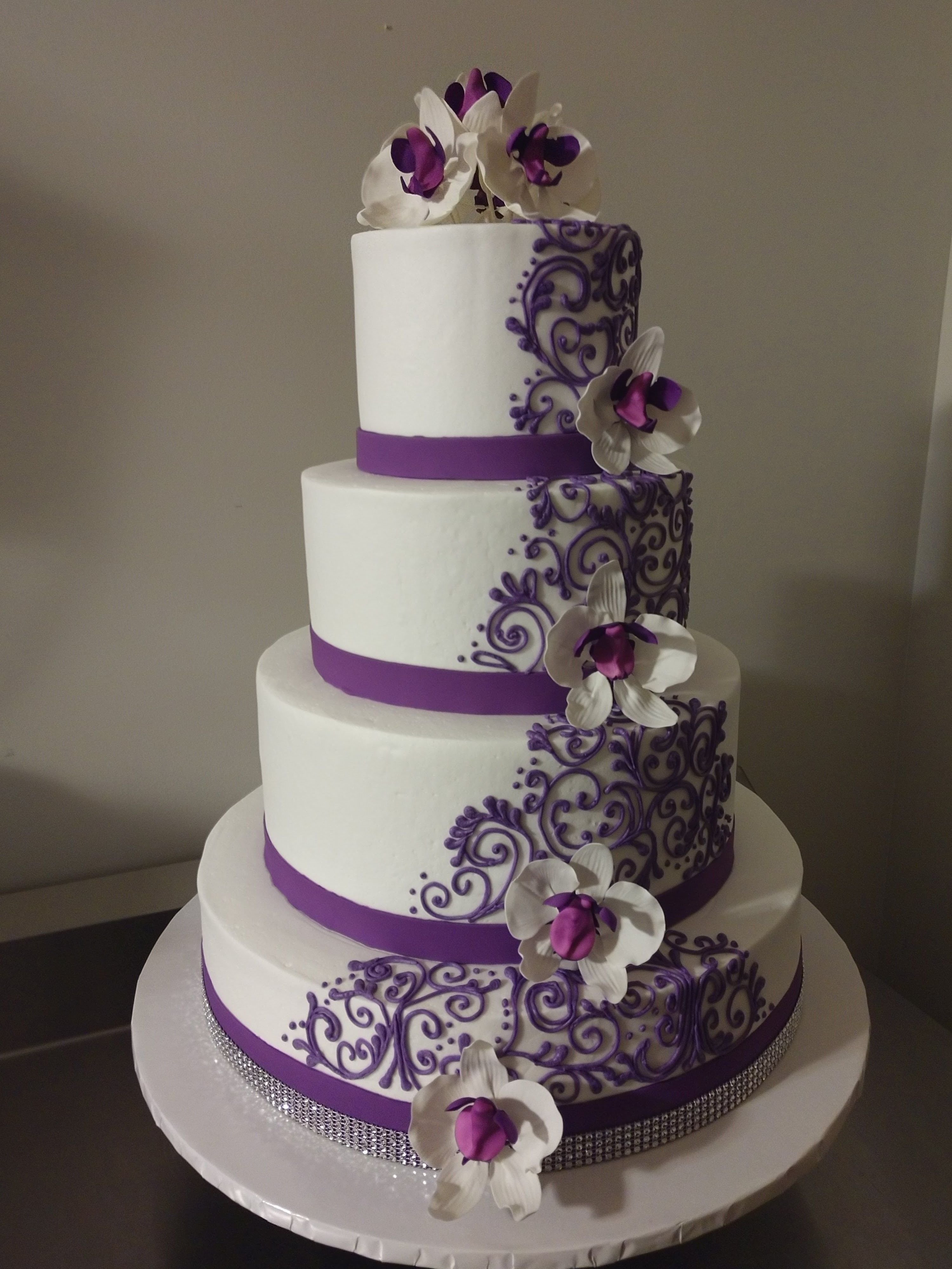 Свадебный Торт В Фиолетовых Тонах