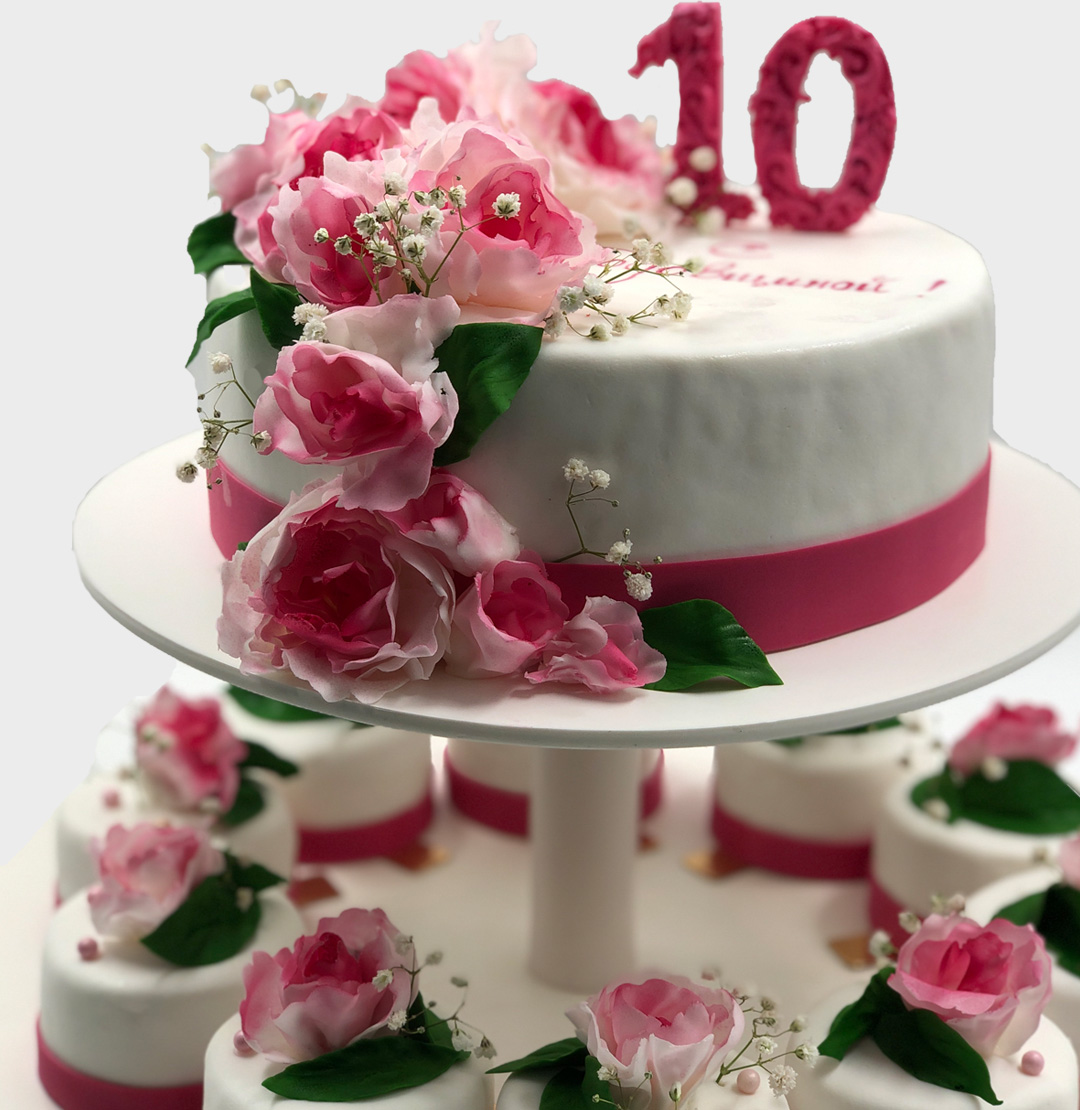 Торт на годовщину свадьбы 10 лет
