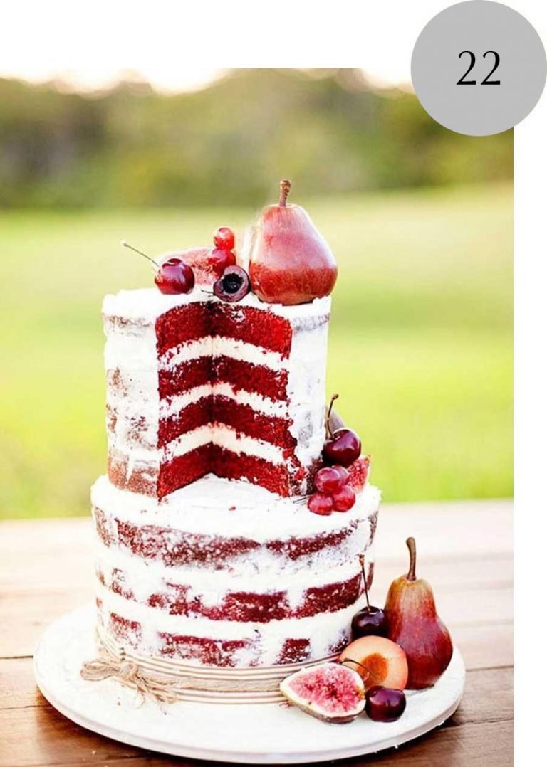 свадебный торт красный бархат фото