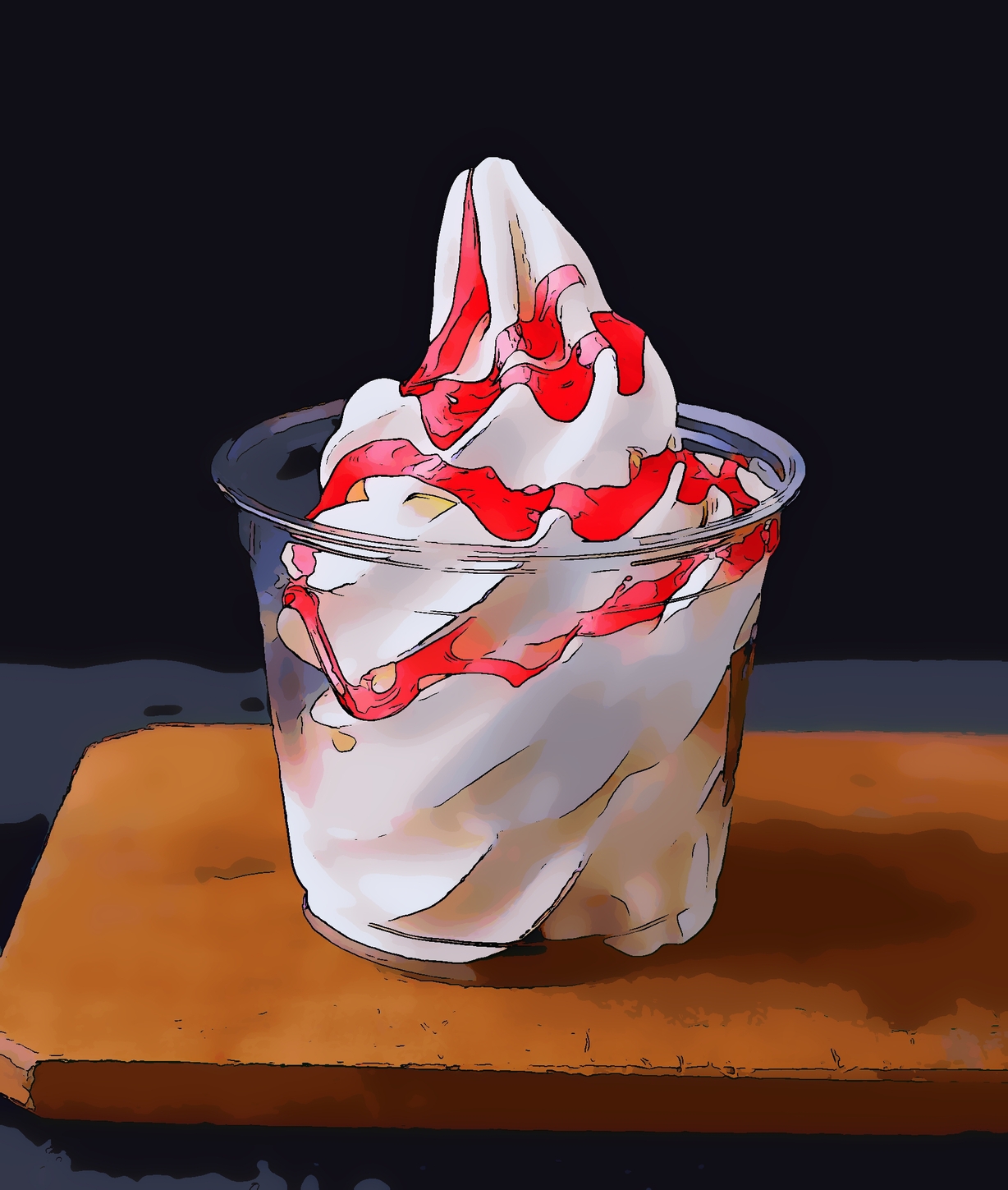 Мороженое с топпингом КФС