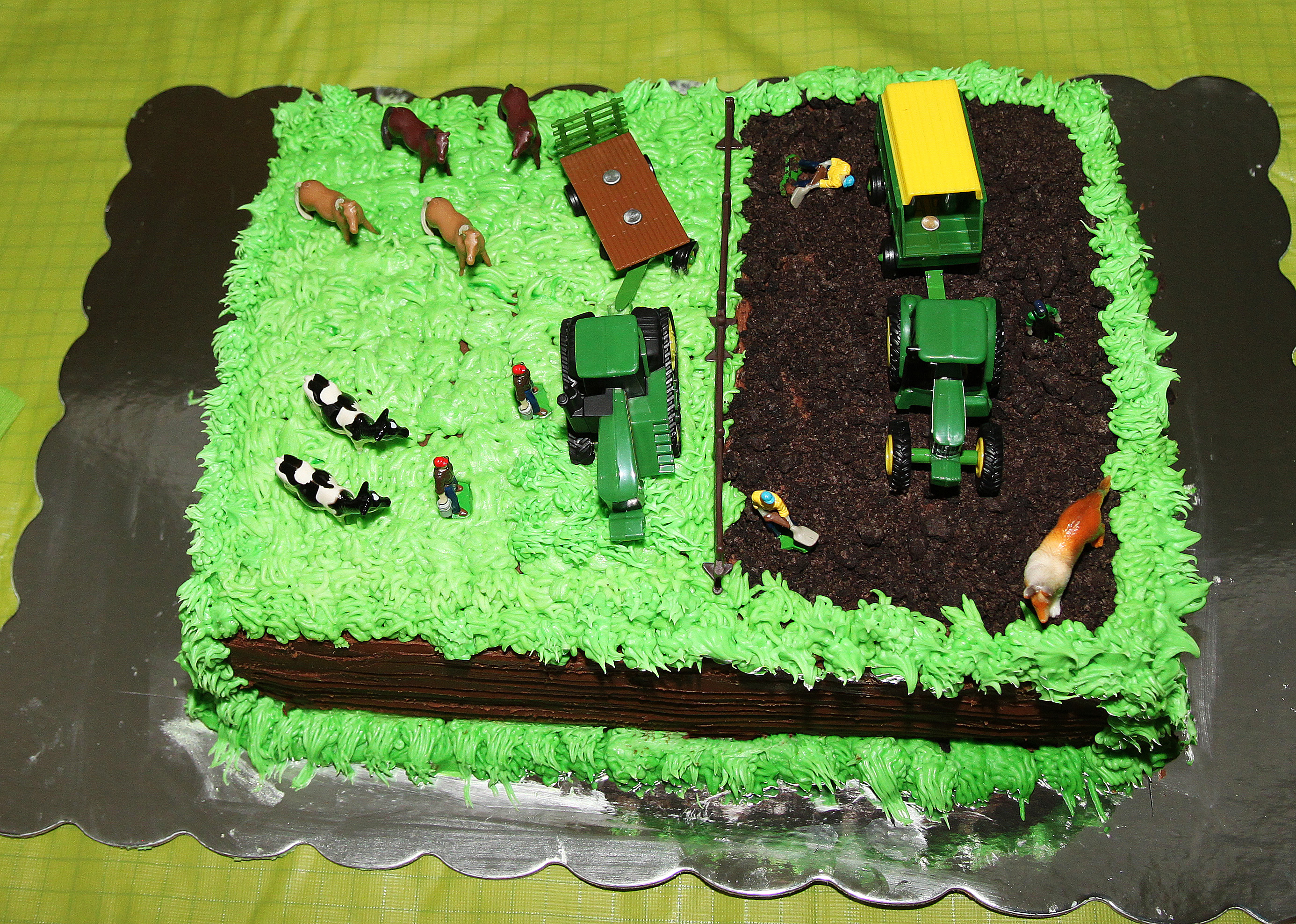 Торт с трактором для мальчика 7 лет