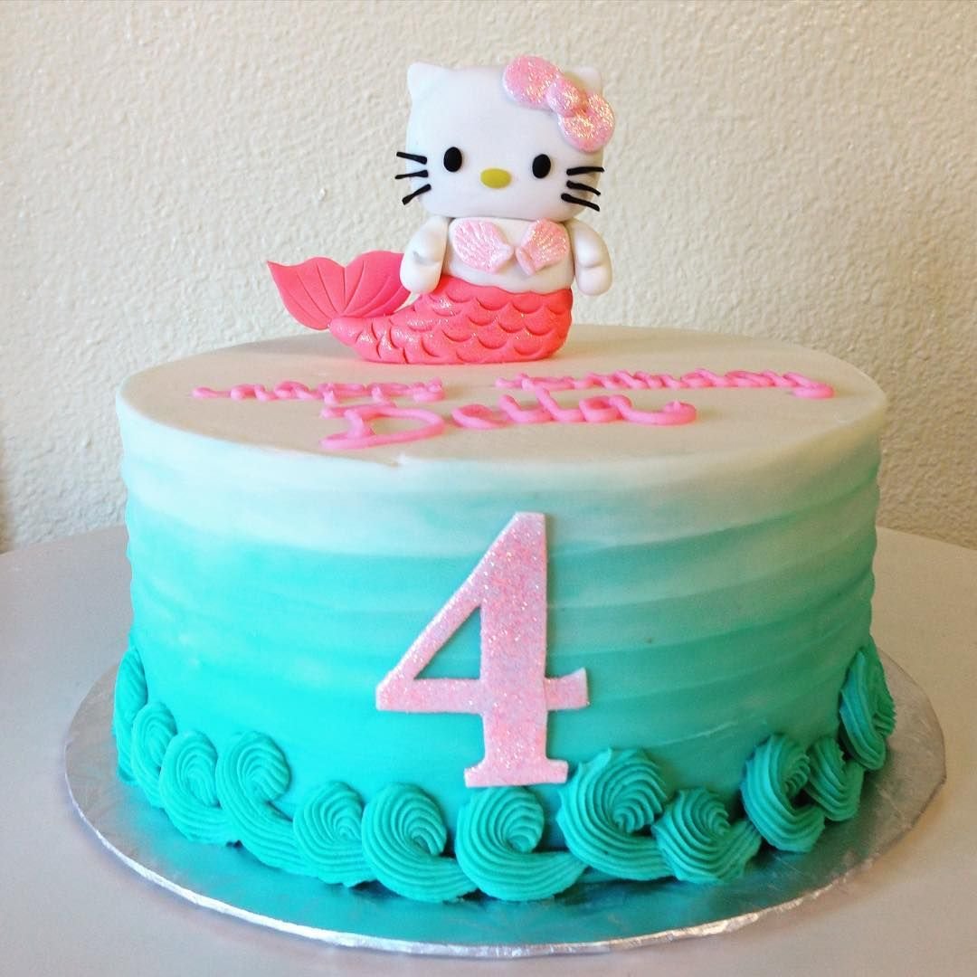 Торт на 4 года девочке