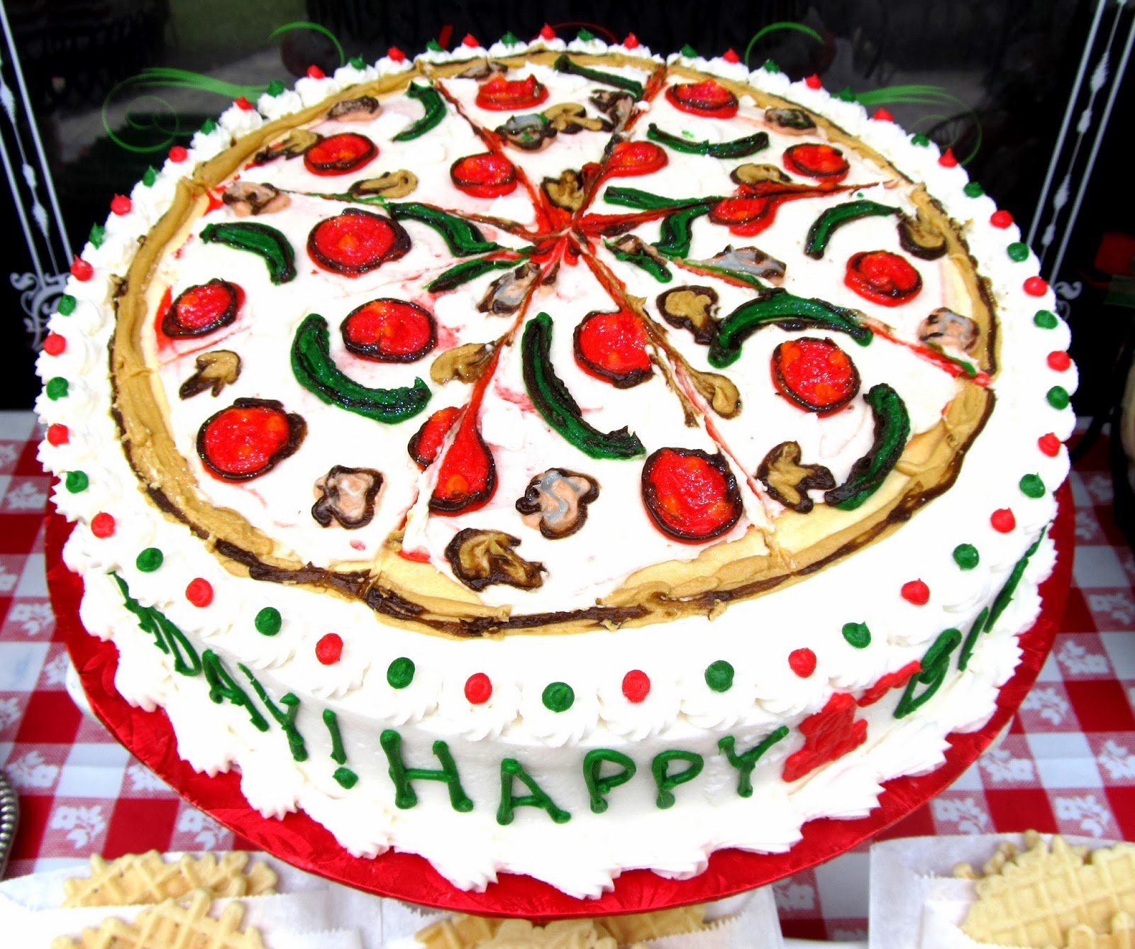 Торт в итальянском стиле на день рождения