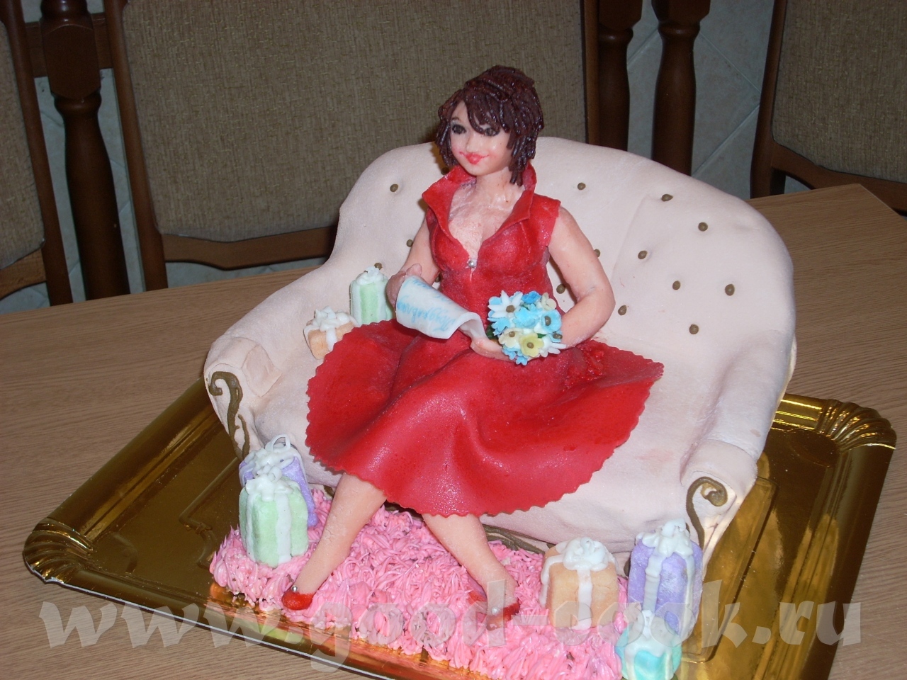Торт для девушки на 45 лет прикольный