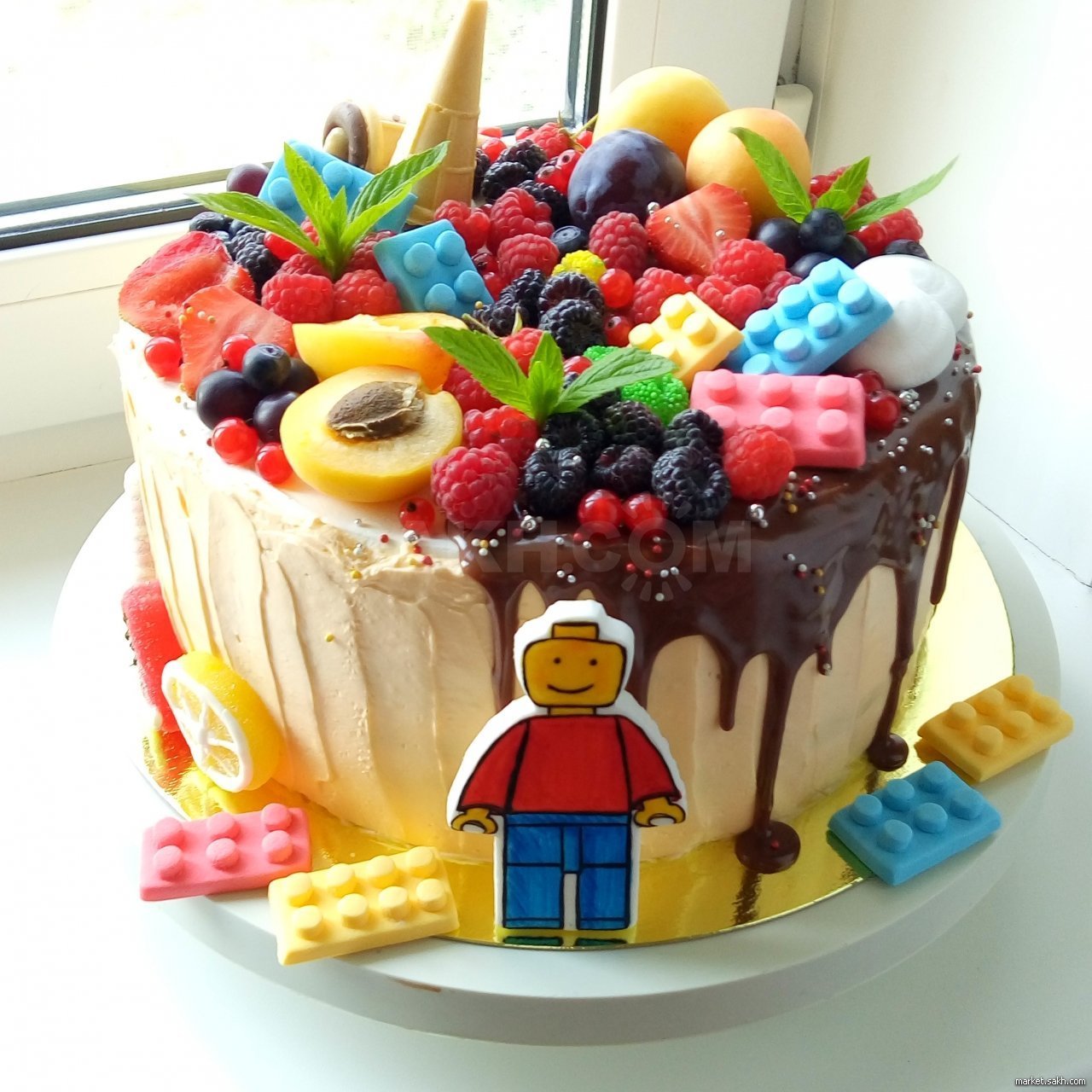 тортик на день рождения мальчику без мастики