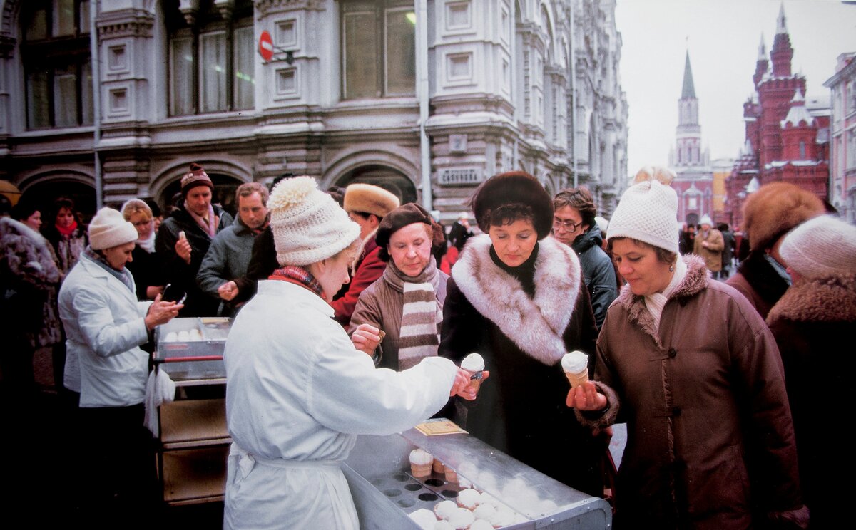 Советское мороженое в ГУМЕ В Москве