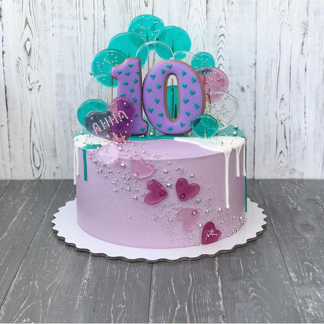 оформление торта для девочки 10 лет фото