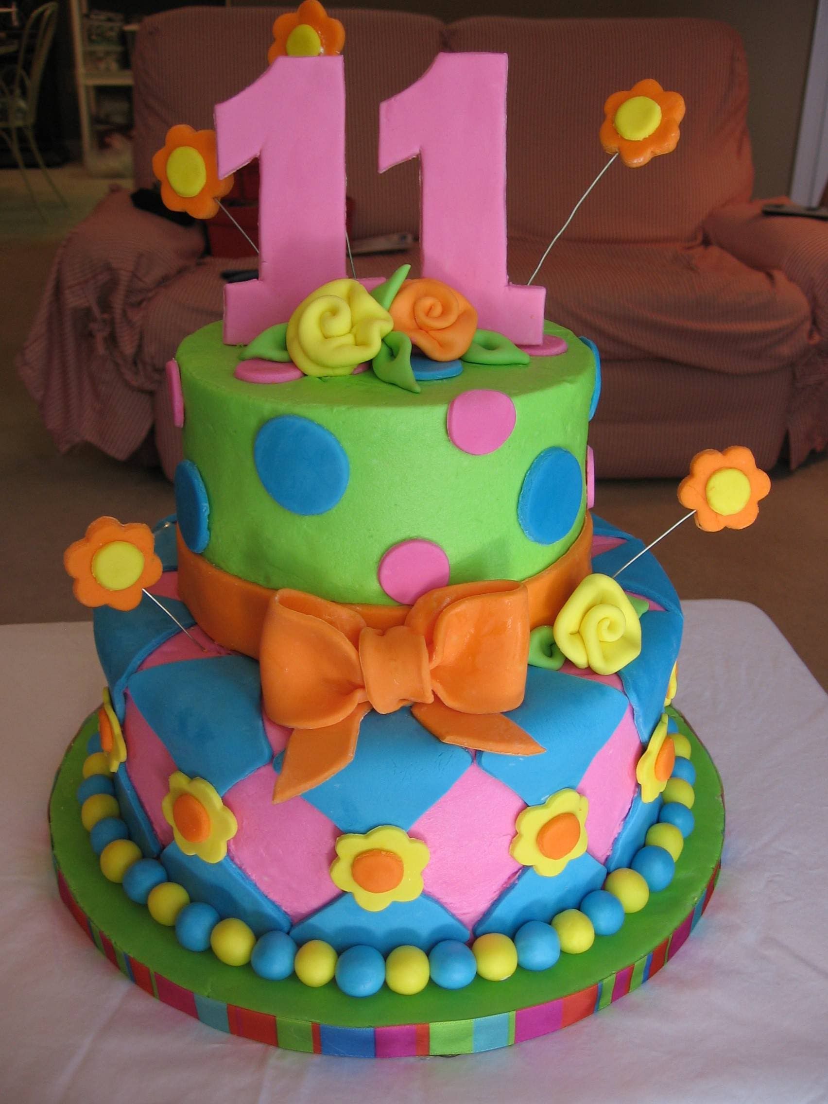 Тортик на день рождения 11 лет